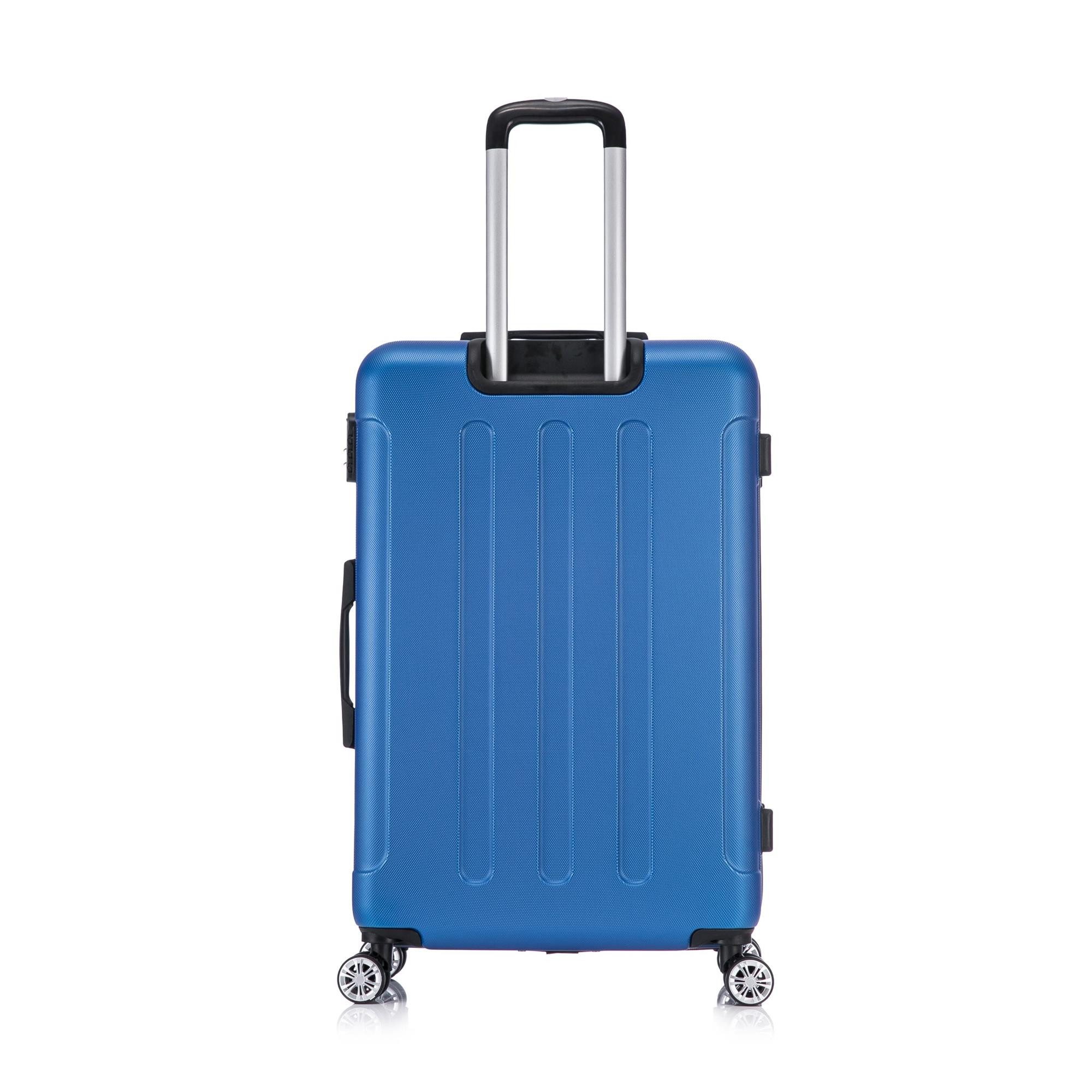 Flexot Hartschalen-Trolley F-2045 Kofferset, 360° Rollen, robuster Reisekoffer, Bordcase, 4 Rollen, Robuster und moderner Koffer mit vier 360° Rollen und Zahlenschloss