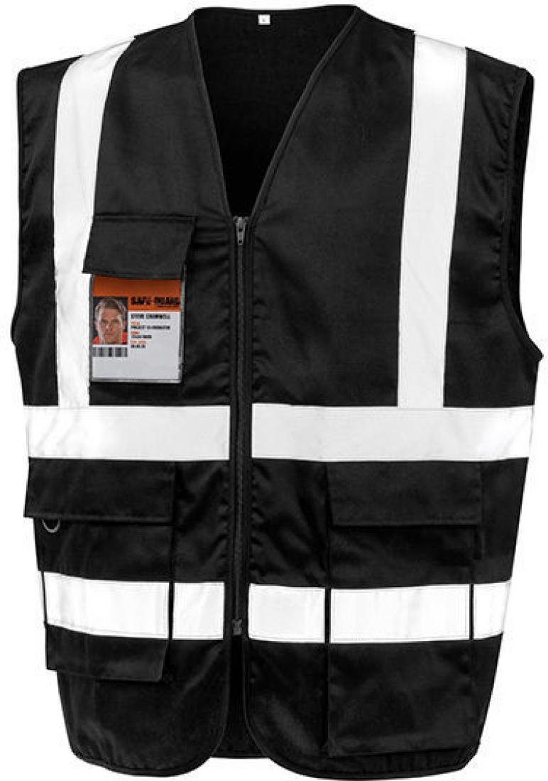 Warnweste Heavy Duty Polycotton Security Vest - Sicherheitsweste