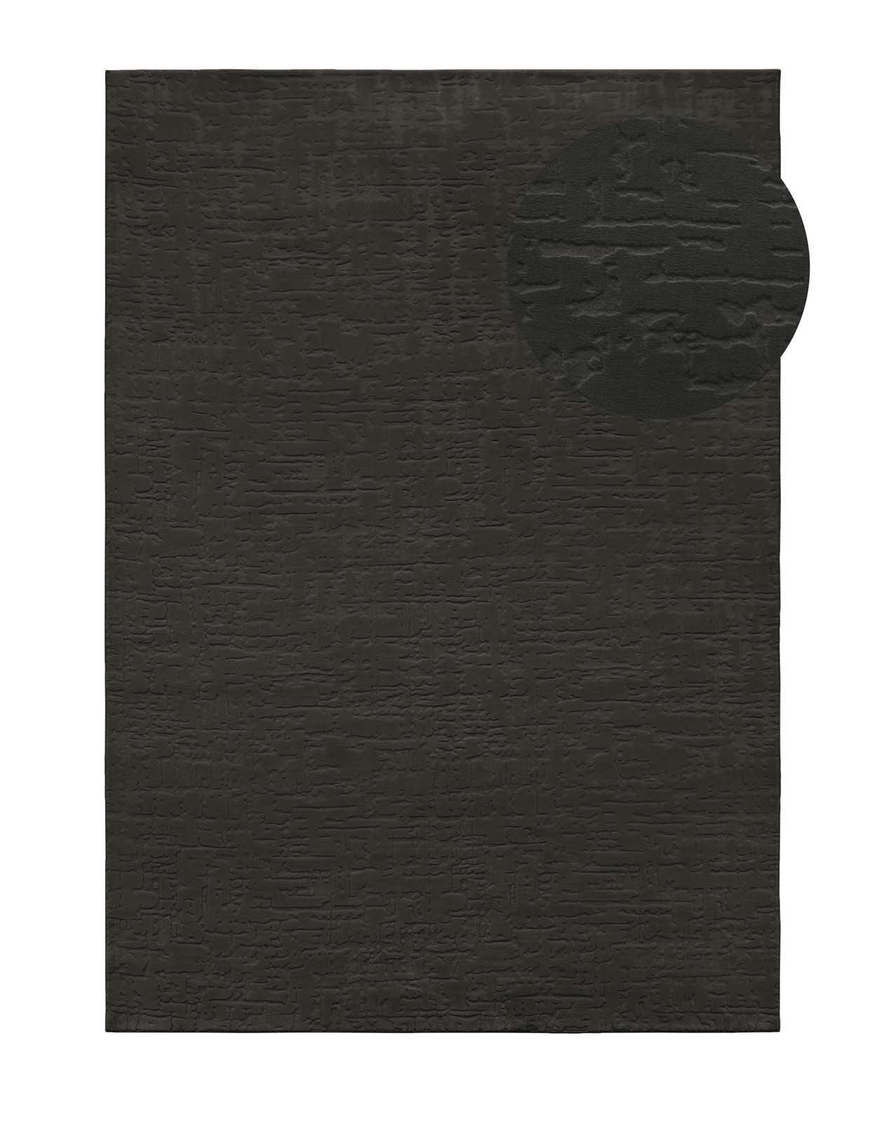 TaraCarpet Teppich TaraCarpet Homestyle 399 Vintage, rechteckig, Höhe: 10 mm, Vintage hoch-tief weich waschbar anthrazit 240x340