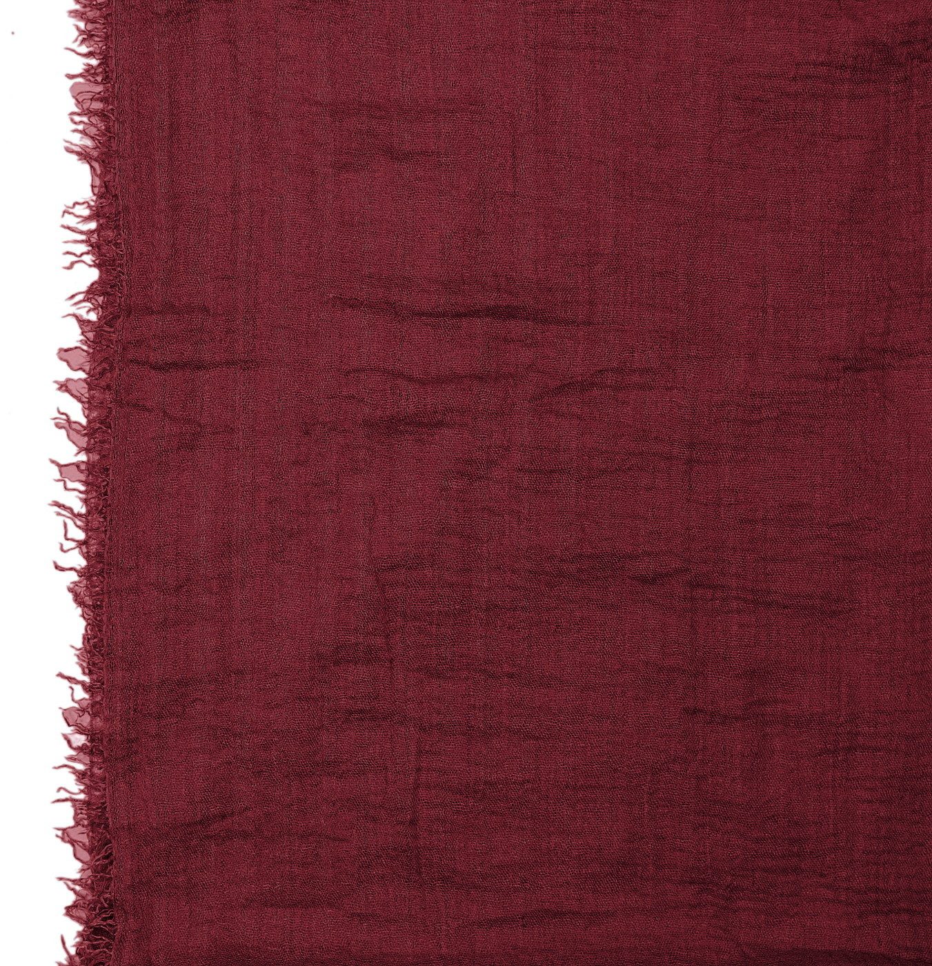 dy_mode Modeschal Damen Schal in Unifarben Halstuch Schultertuch Weicher Stoff, feine Fransen
