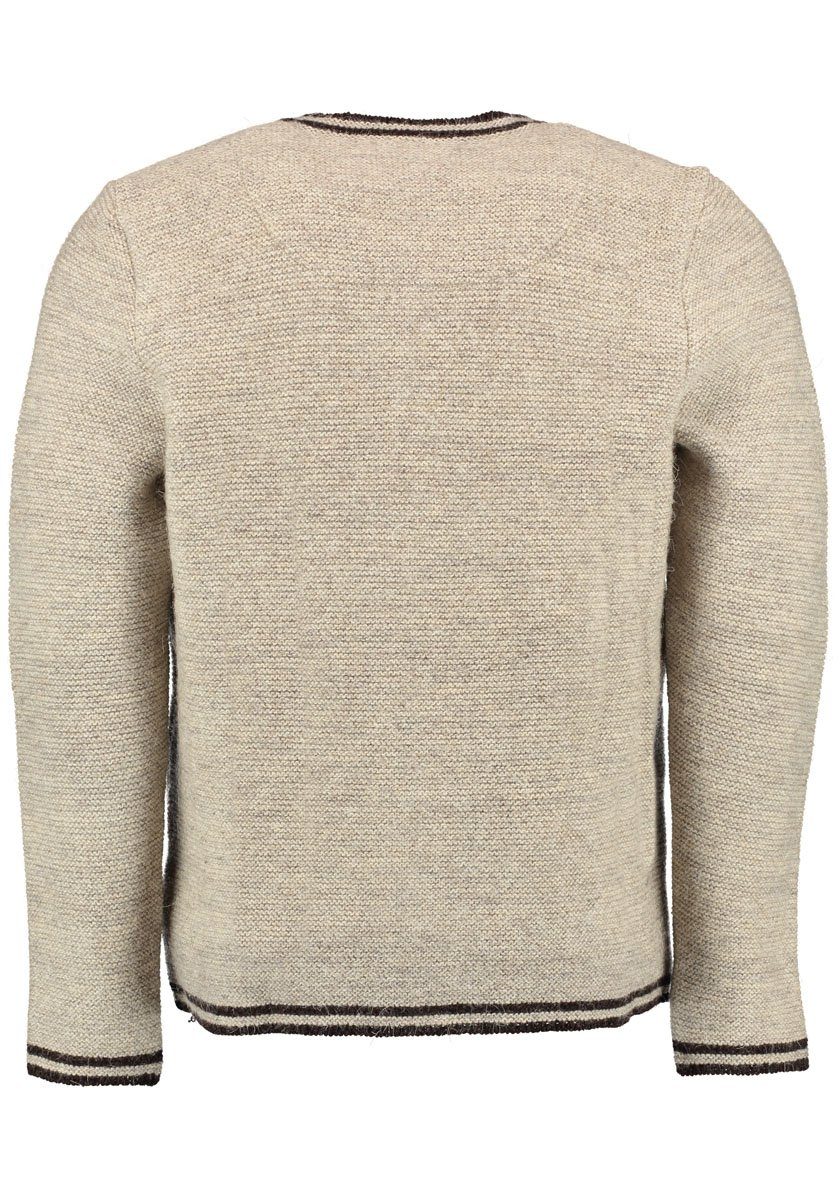 OS Trachten Strickjacke Siluno Regular Fit, Rundhalsausschnitt, 1/1-Arm, Wo günstig online kaufen