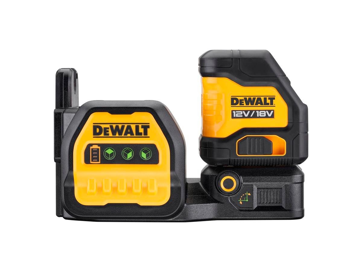 DeWalt Kreuzlinienlaser Gruen, 18V Basisv., 30m Reichweite