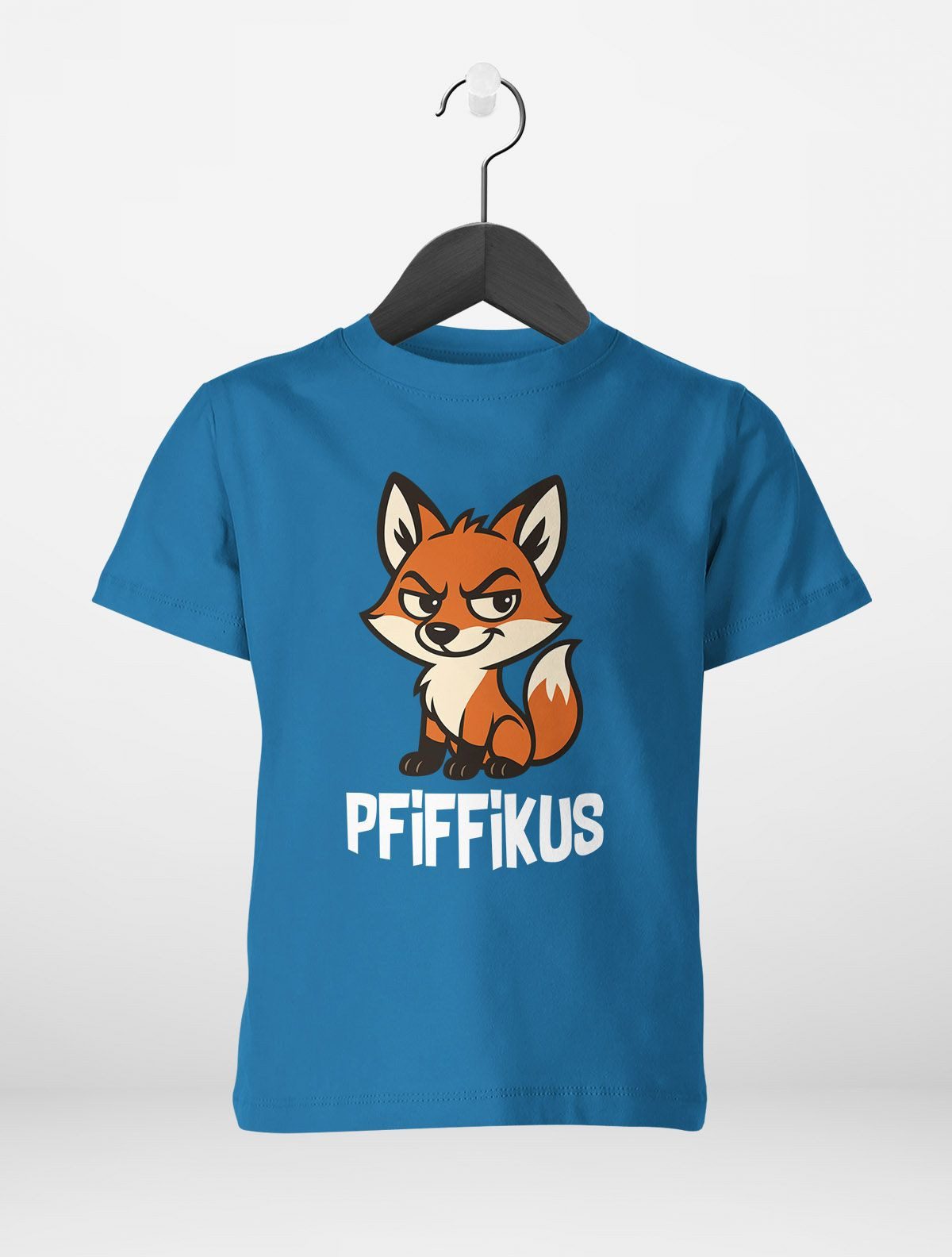 MoonWorks Print-Shirt Kinder T-Shirt Jungen Pfiffikus Witziges Fuchs Tiermotiv Comic Shirt