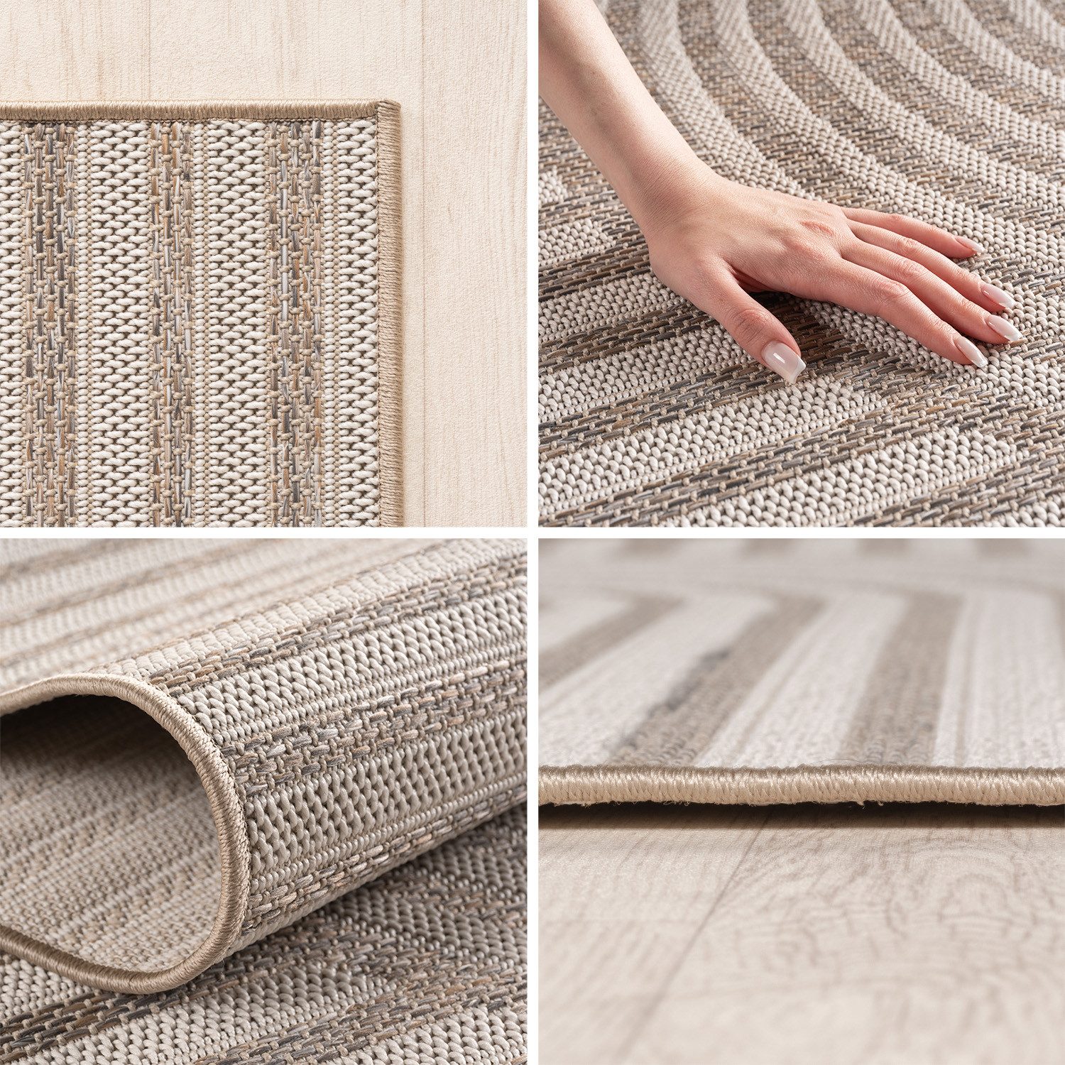 Teppium Teppich Boho Flachgewebter Teppich, Rechteckig, Höhe: 5 mm, Indoor günstig online kaufen