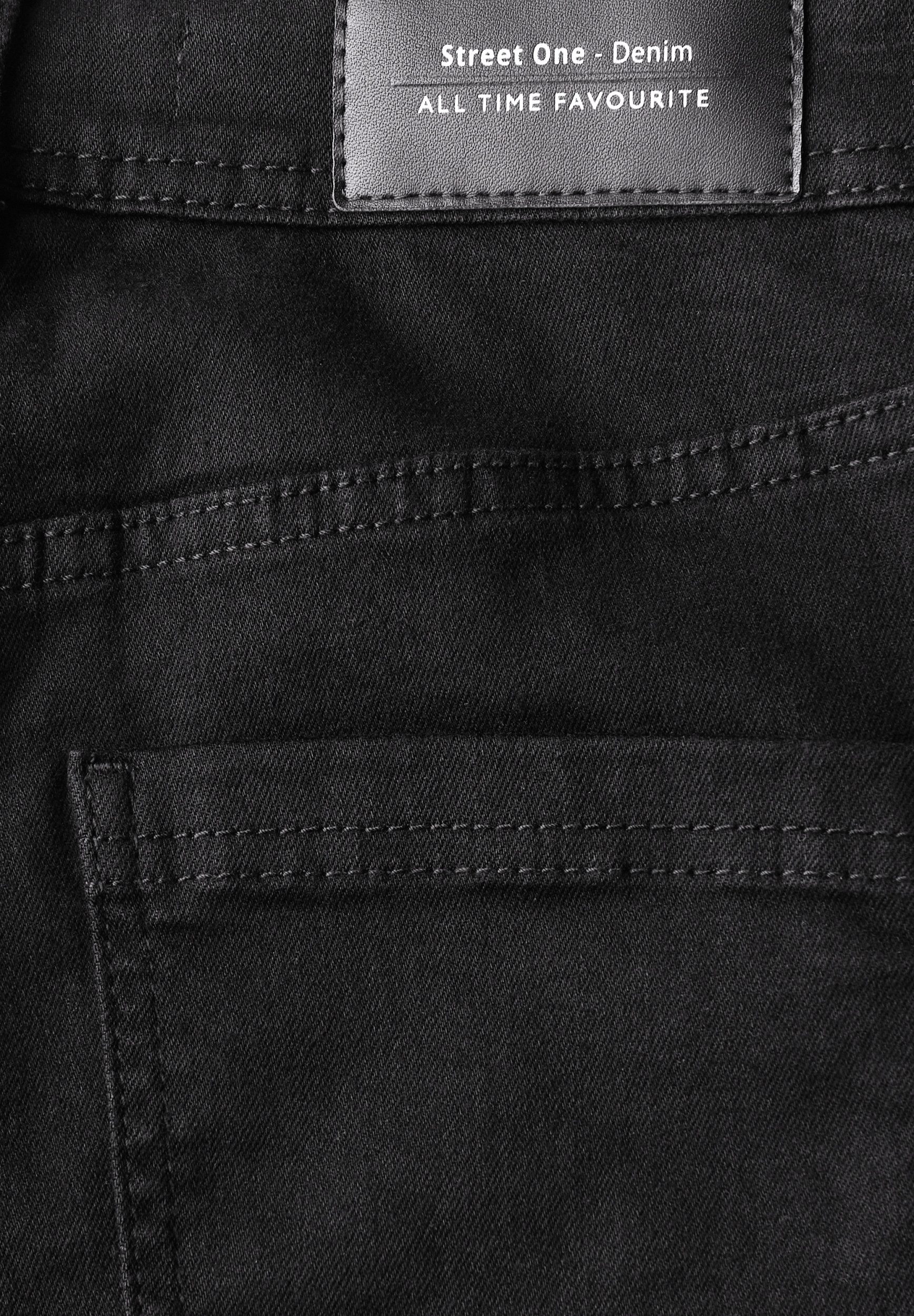 STREET ONE Bootcut-Jeans - Damenjeans - Slim Fit Jeans mit High Waist günstig online kaufen