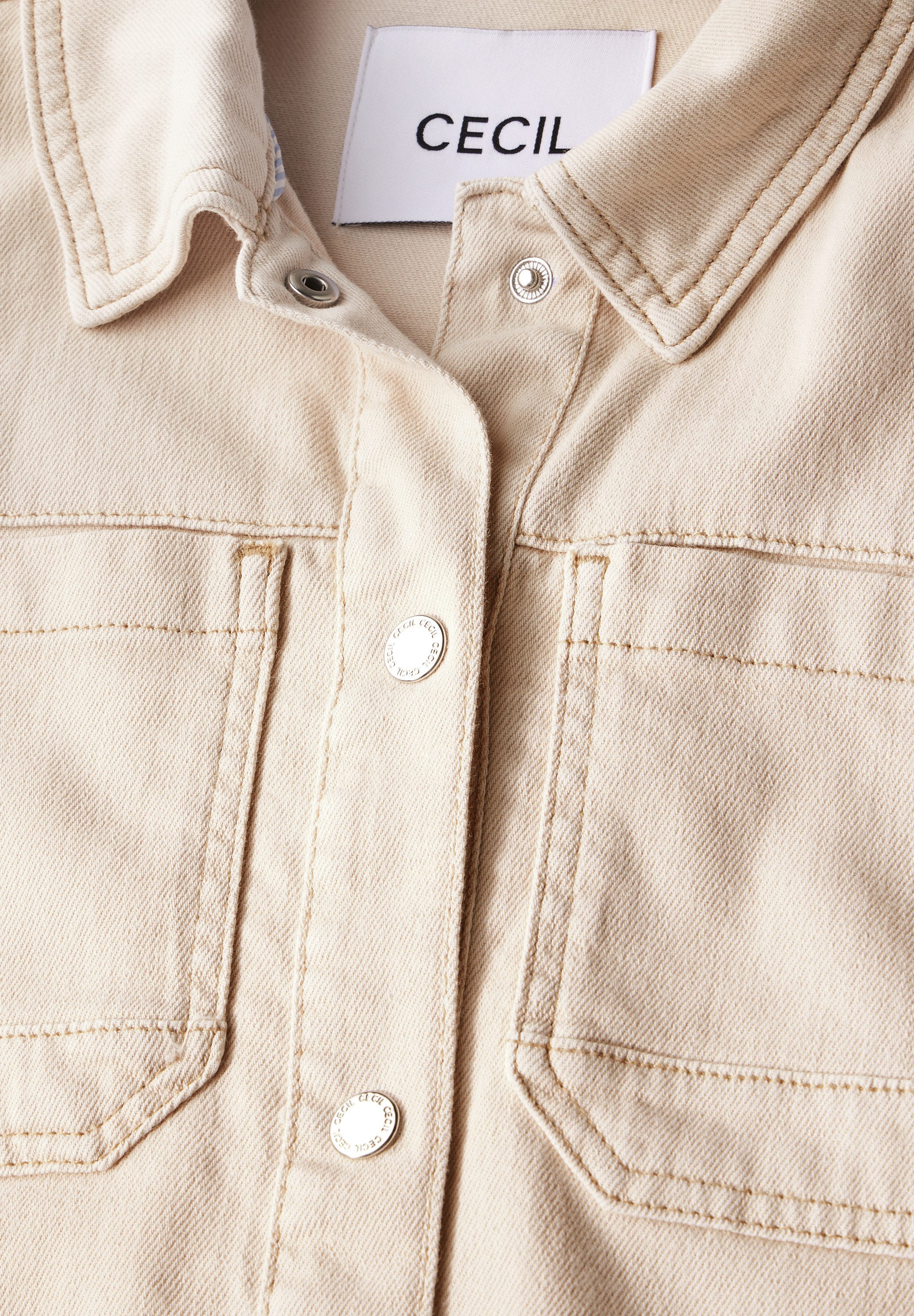 CECIL Jeansjacke aus Baumwolle mit Stretchanteil