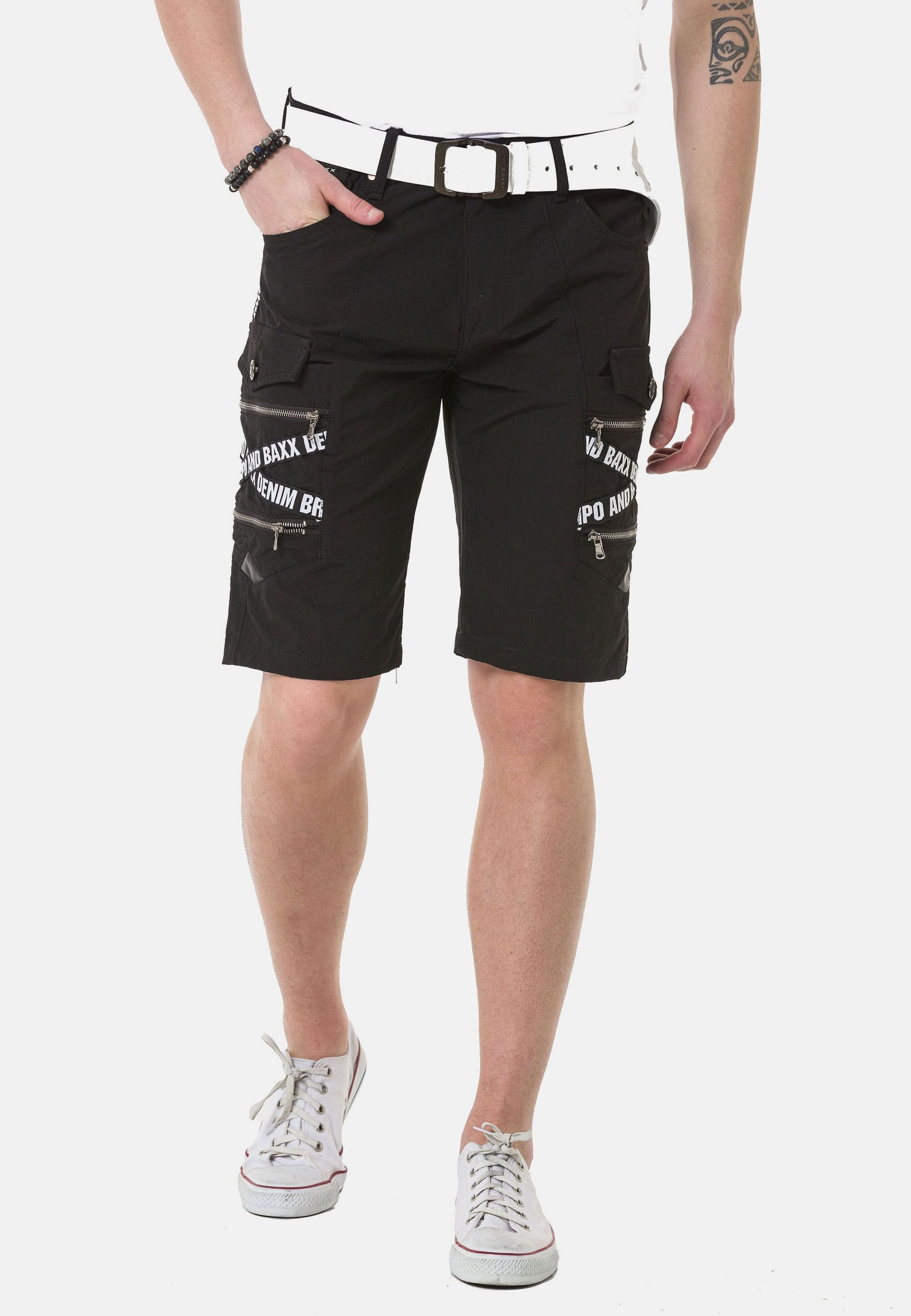 Stoffhose Capri-Shorts