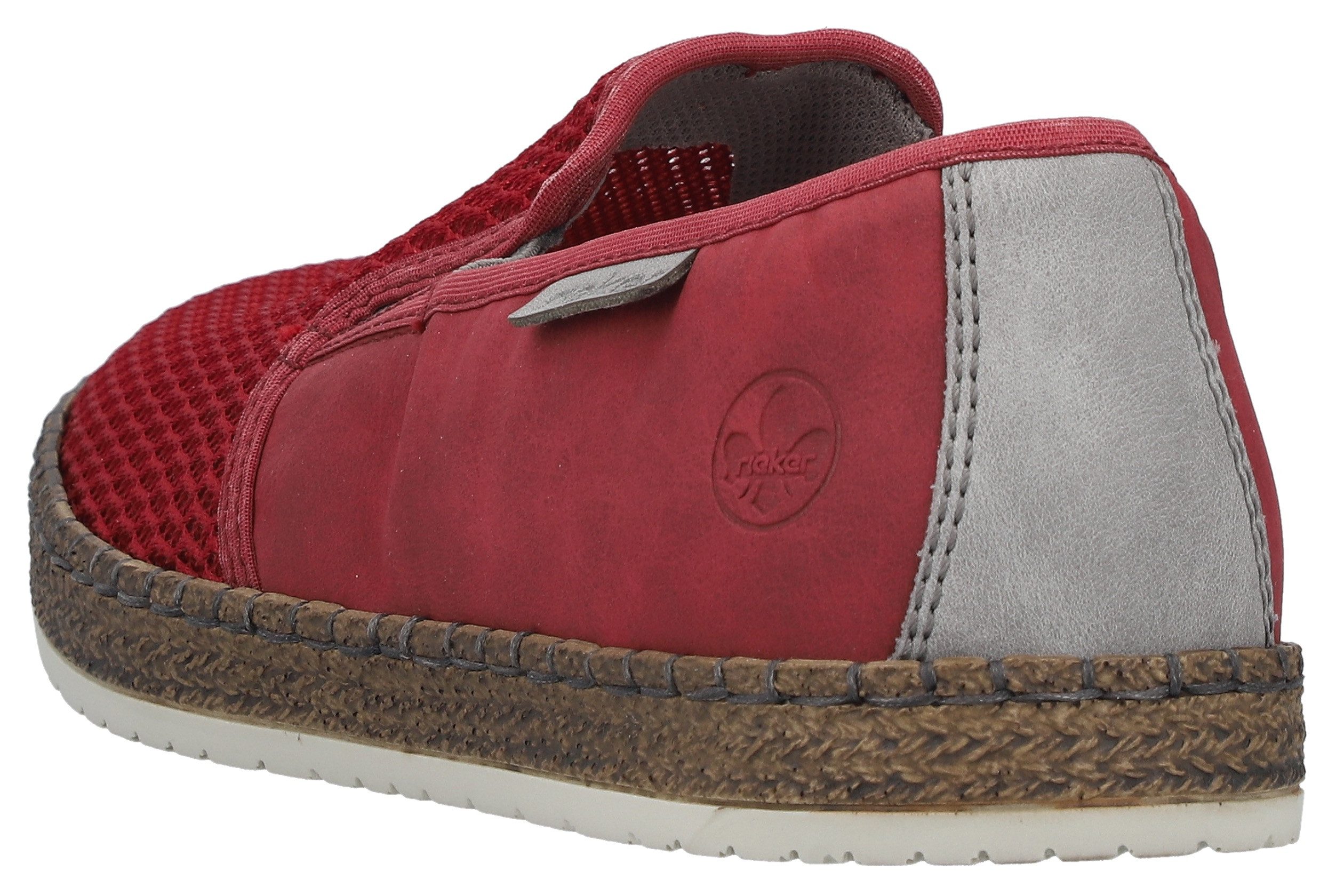 Rieker Espadrille Sommerschuh, Slipper, Freizeitschuh im Materialmix