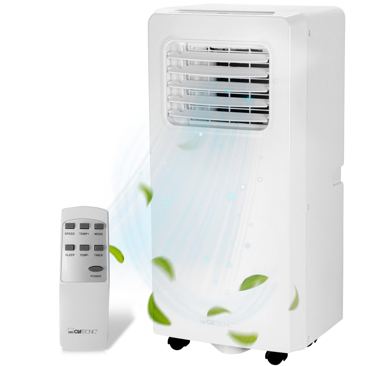 CLATRONIC 3-in-1-Klimagerät CL 3844, Mobile Klimaanlage, bis 25 m², mit Fensterkit