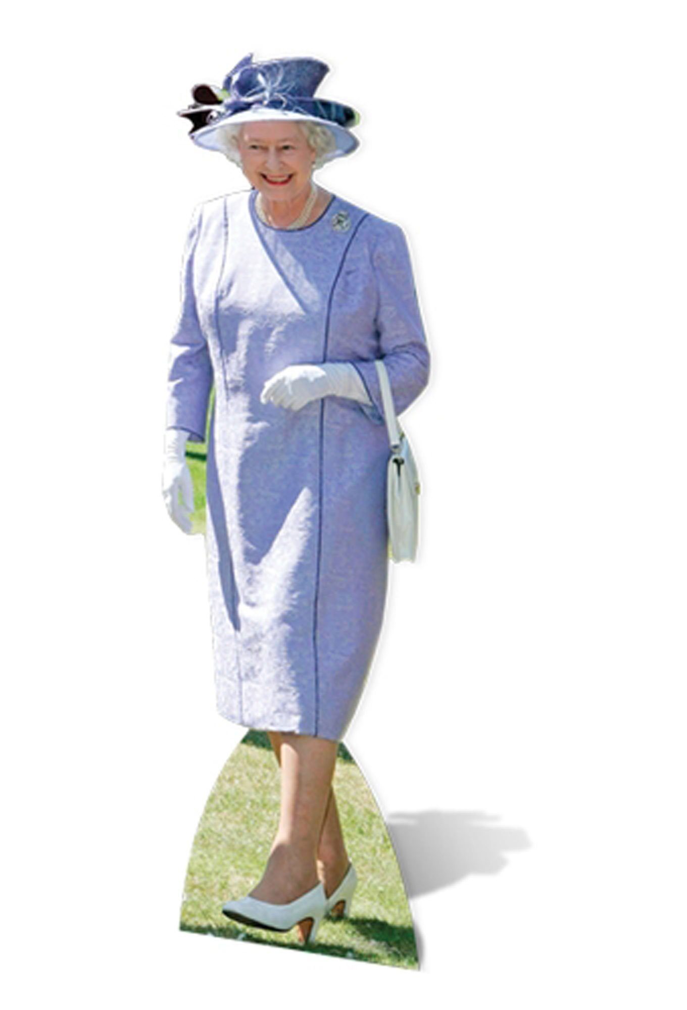 empireposter Dekofigur Queen Elizabeth - Pappaufsteller - Lila Dress 53x172