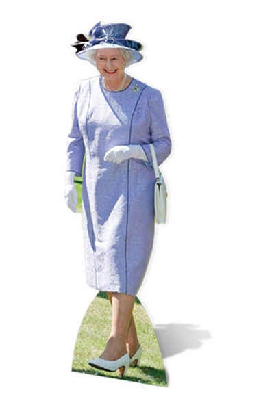 empireposter Dekofigur Queen Elizabeth - Lila Dress - Pappaufsteller 53x172