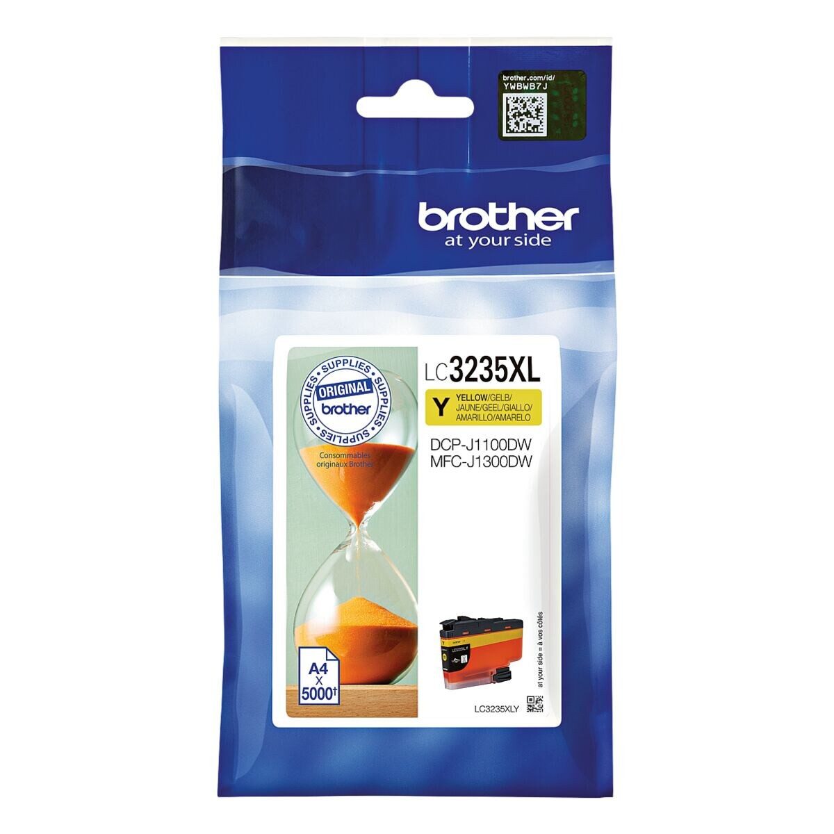 Brother LC-3235XLY Tintenpatrone (Original Druckerpatrone, gelb)