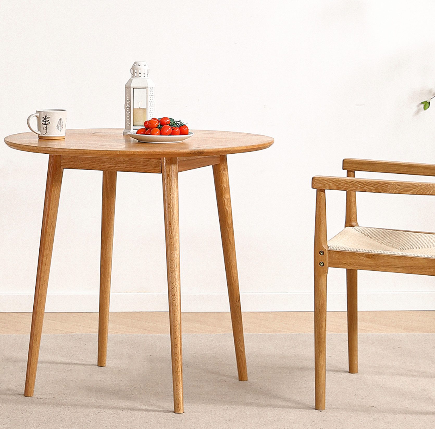 LIM HOME Esstisch SWT001 (Packung, 1-St), Eichenholz-Tischbeine und Eichefu günstig online kaufen