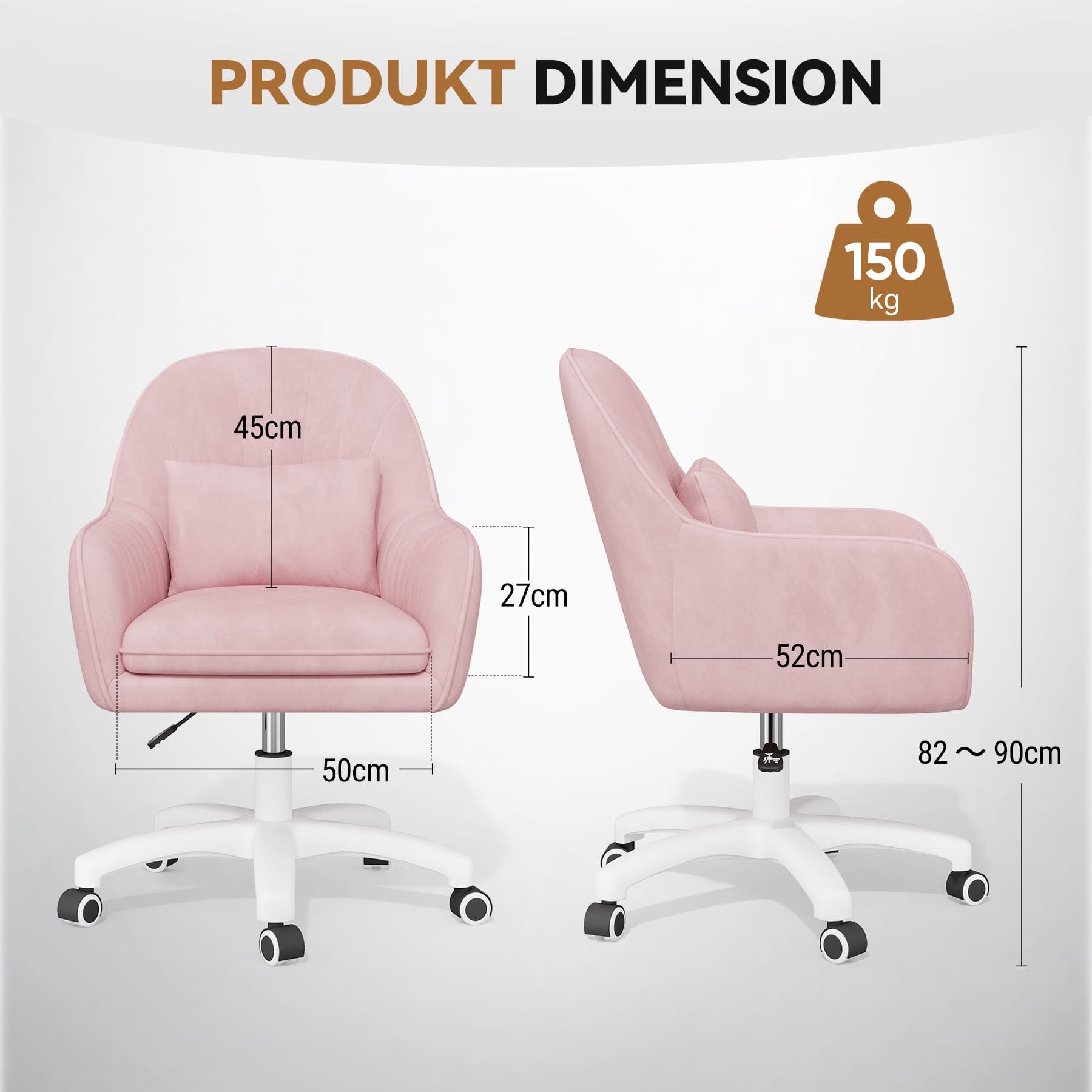 HawthyHome Bürostuhl Ergonomischer Homeoffice-Stuhl, 360° Drehbar günstig online kaufen