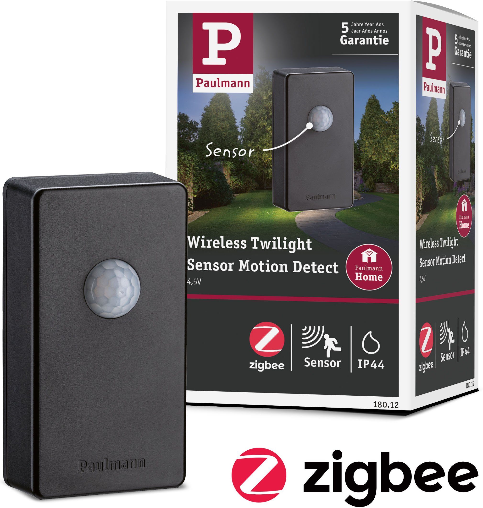 Paulmann Sensor Outdoor Plug&Shine wireless twilight sensor, (Packung,  1-St), IP44, Kombinierbar mit allen Plug & Shine Leuchten + Zubehörteilen