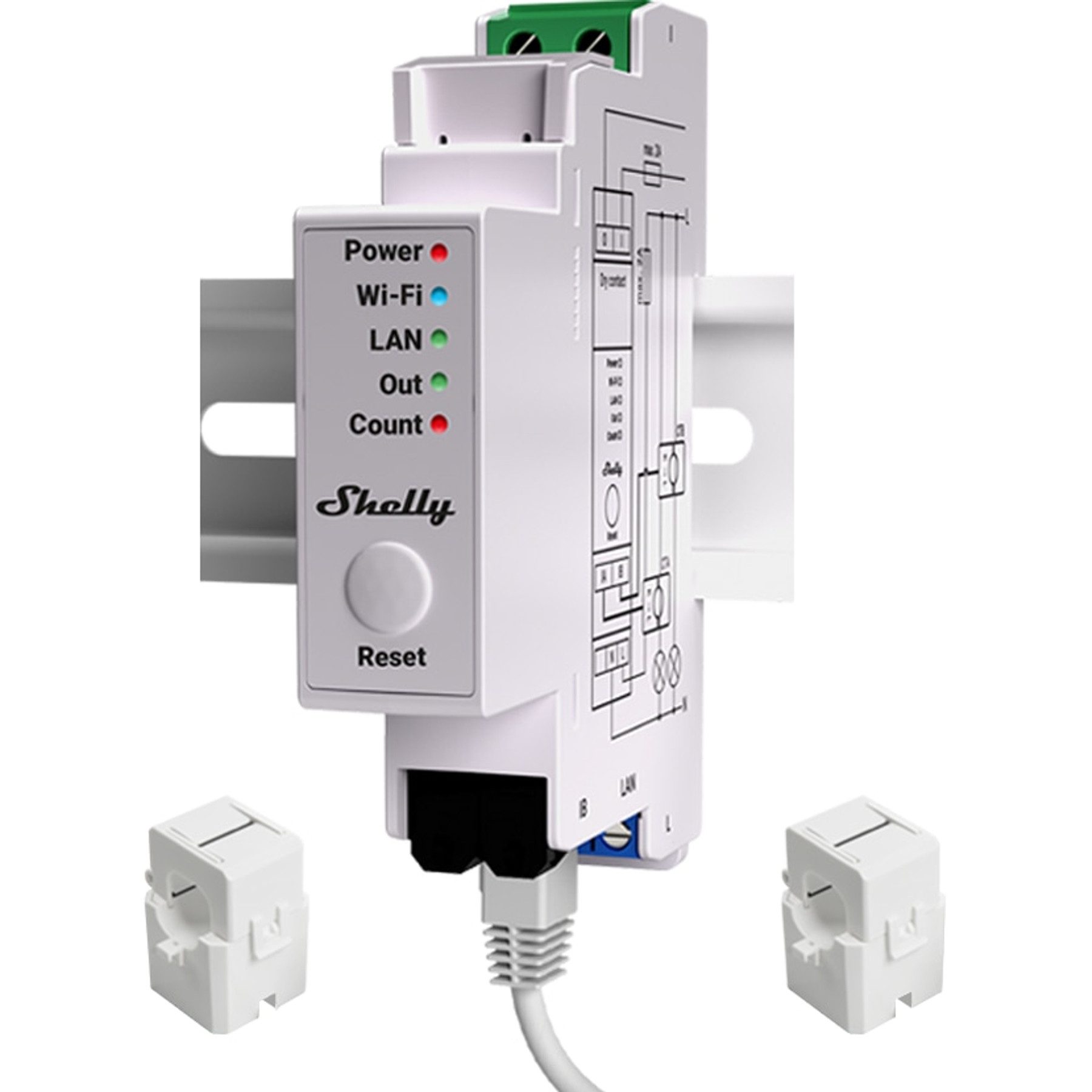 Shelly Strommessgerät SHELLY Current Transformer 50A, Induktionsklemme für EM