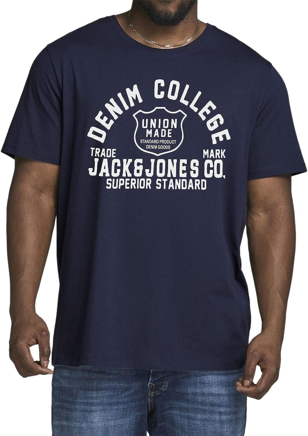 Size Jones & Jack Baumwolle Shirts, Übergröße 3 5er 5er-Pack) Mix Print-Shirt Pack Big Plus aus (Spar-Set,