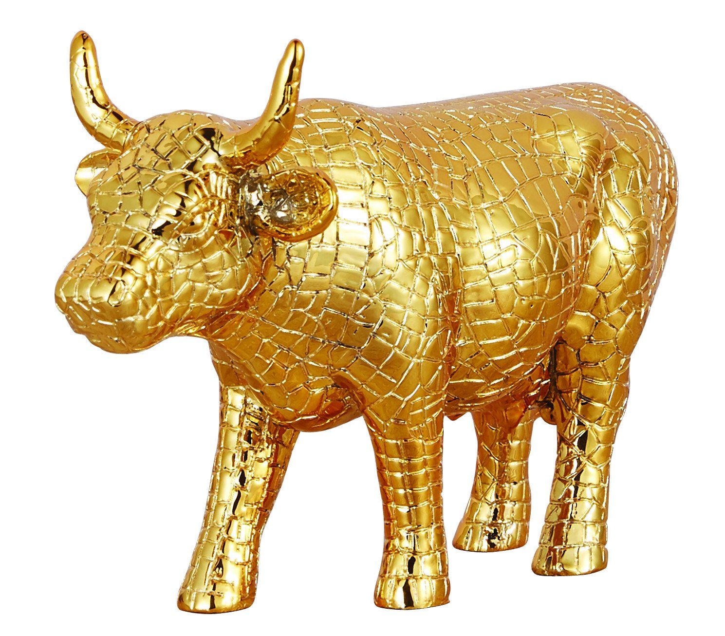 CowParade Tierfigur Mira Moo Gold - Cowparade Kuh Medium