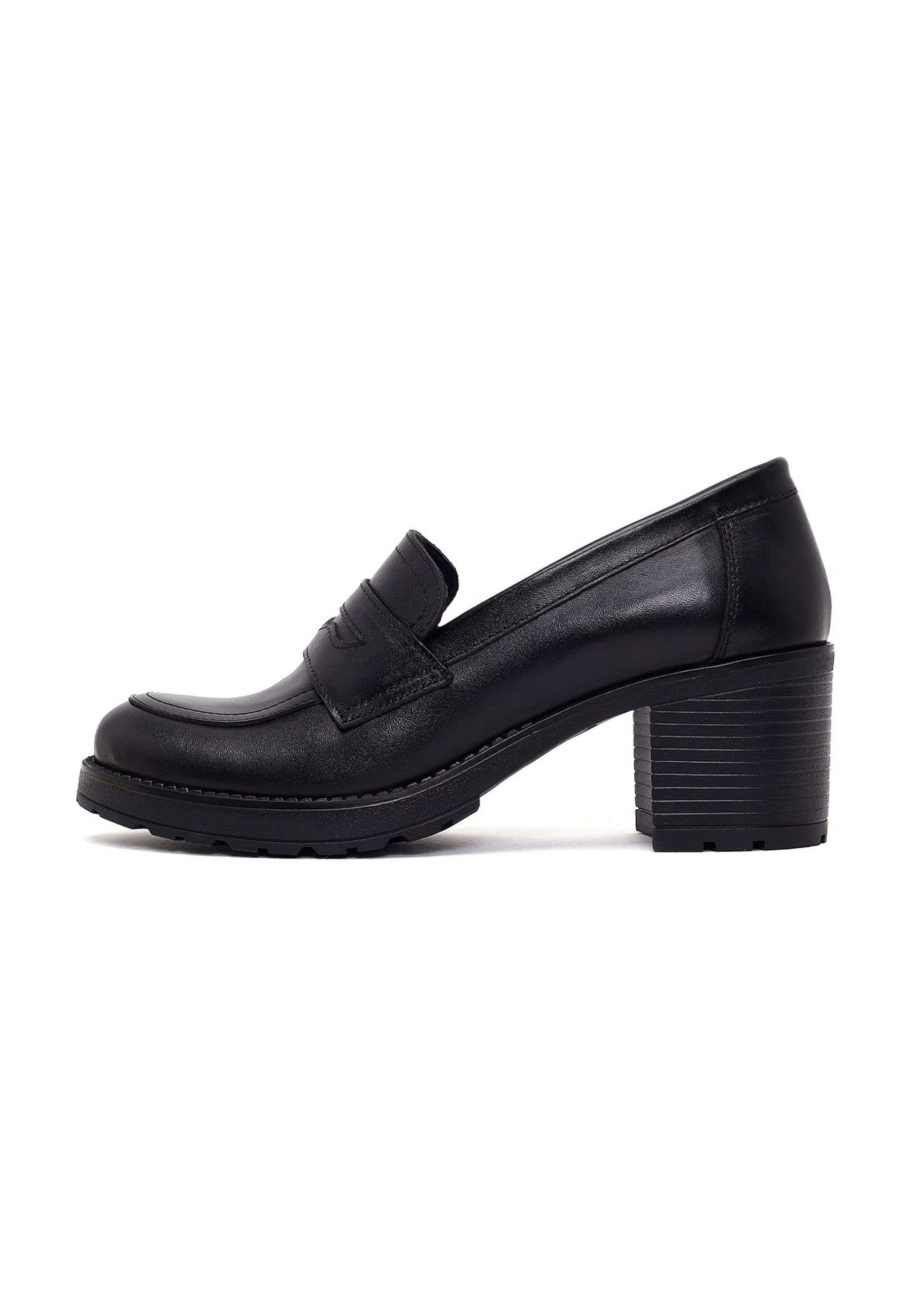 Derimod Loafer Mit Mittelhohem Blockabsatz Aus Echtleder Loafer