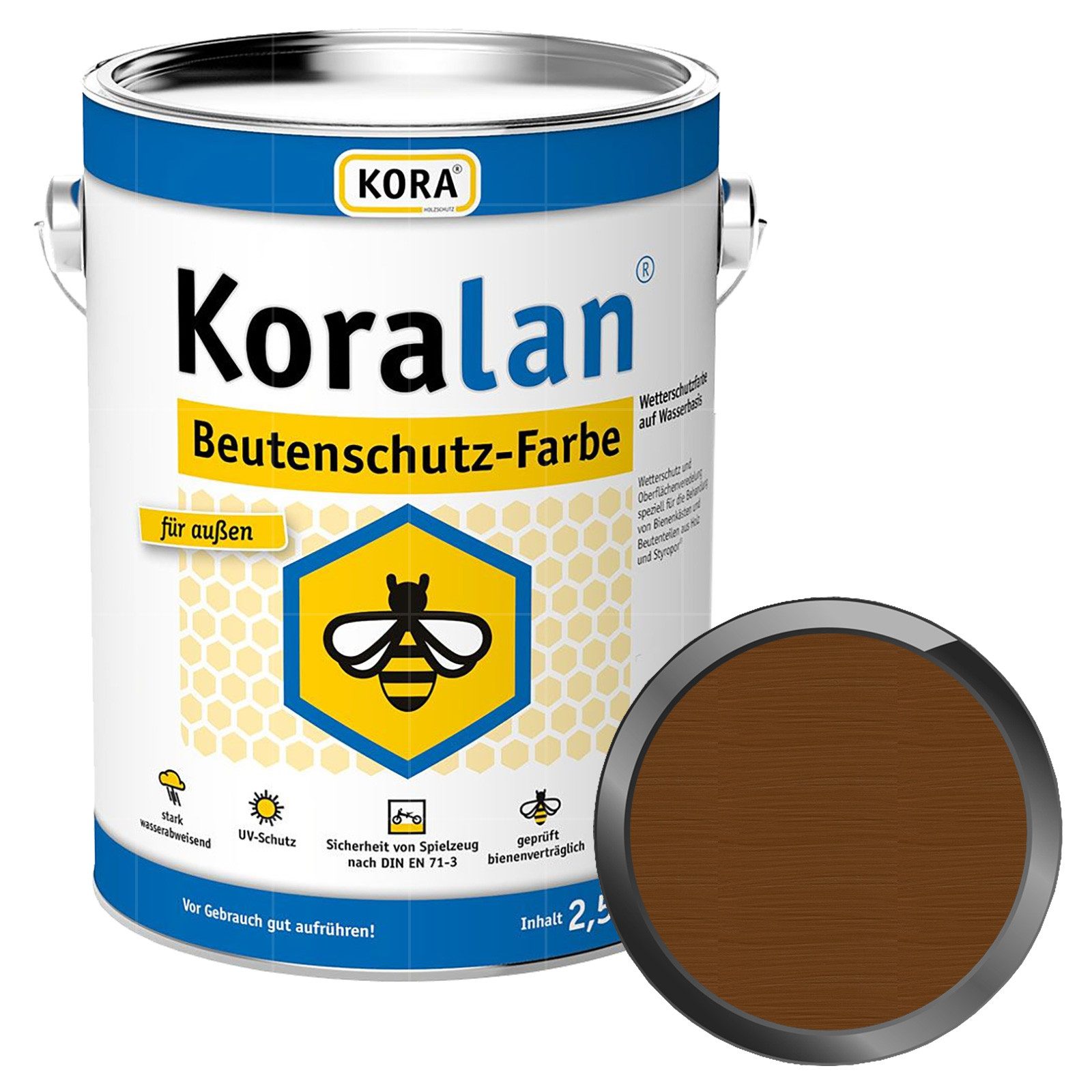 KORA Wetterschutzfarbe Koralan Beutenschutz-Farbe - 2.5 Ltr