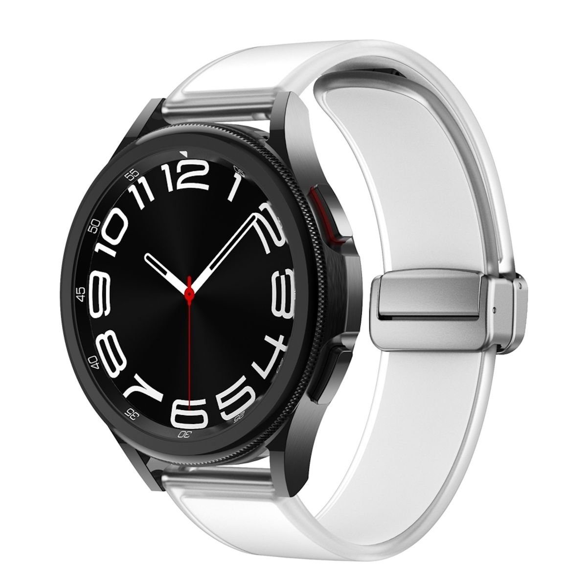 Wigento 6 Magnetisches Silikon Galaxy 4 / / Smartwatch-Armband Armband Für Watch Weiß 5 Samsung