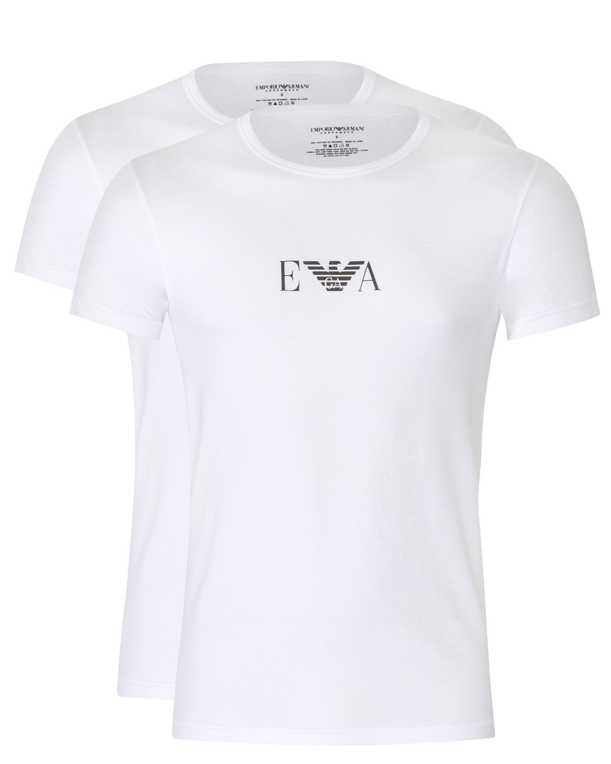 Emporio Armani Unterziehshirt CC715 (Bi-Pack, 2-St., 2er-Pack) Rundhals T-S günstig online kaufen