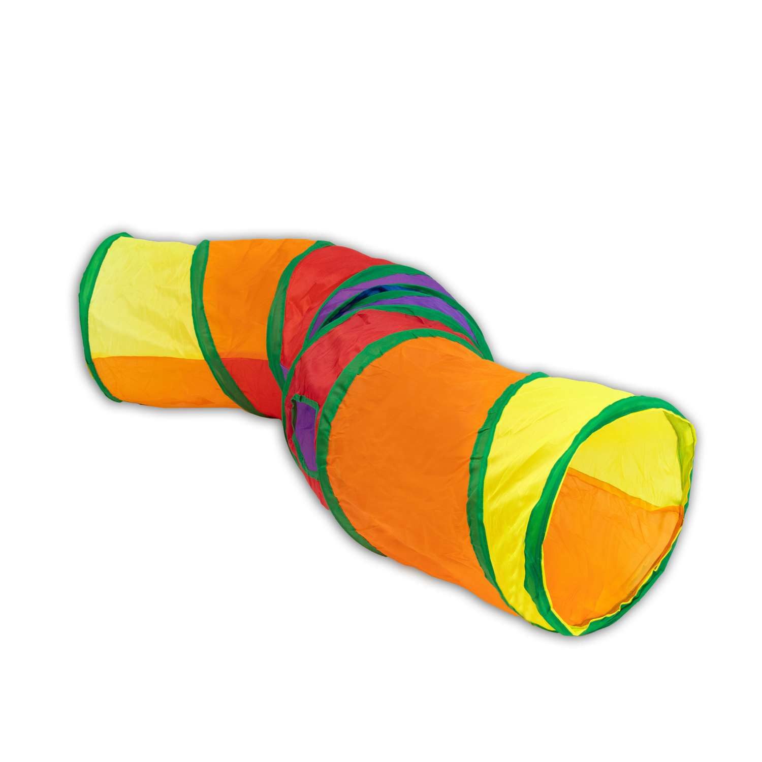Intirilife Agility-Tunnel, Polyester, (1-tlg) Katzentunnel 120 cm Länge 25.5 cm Durchmesser Katzenspielzeug Faltbar