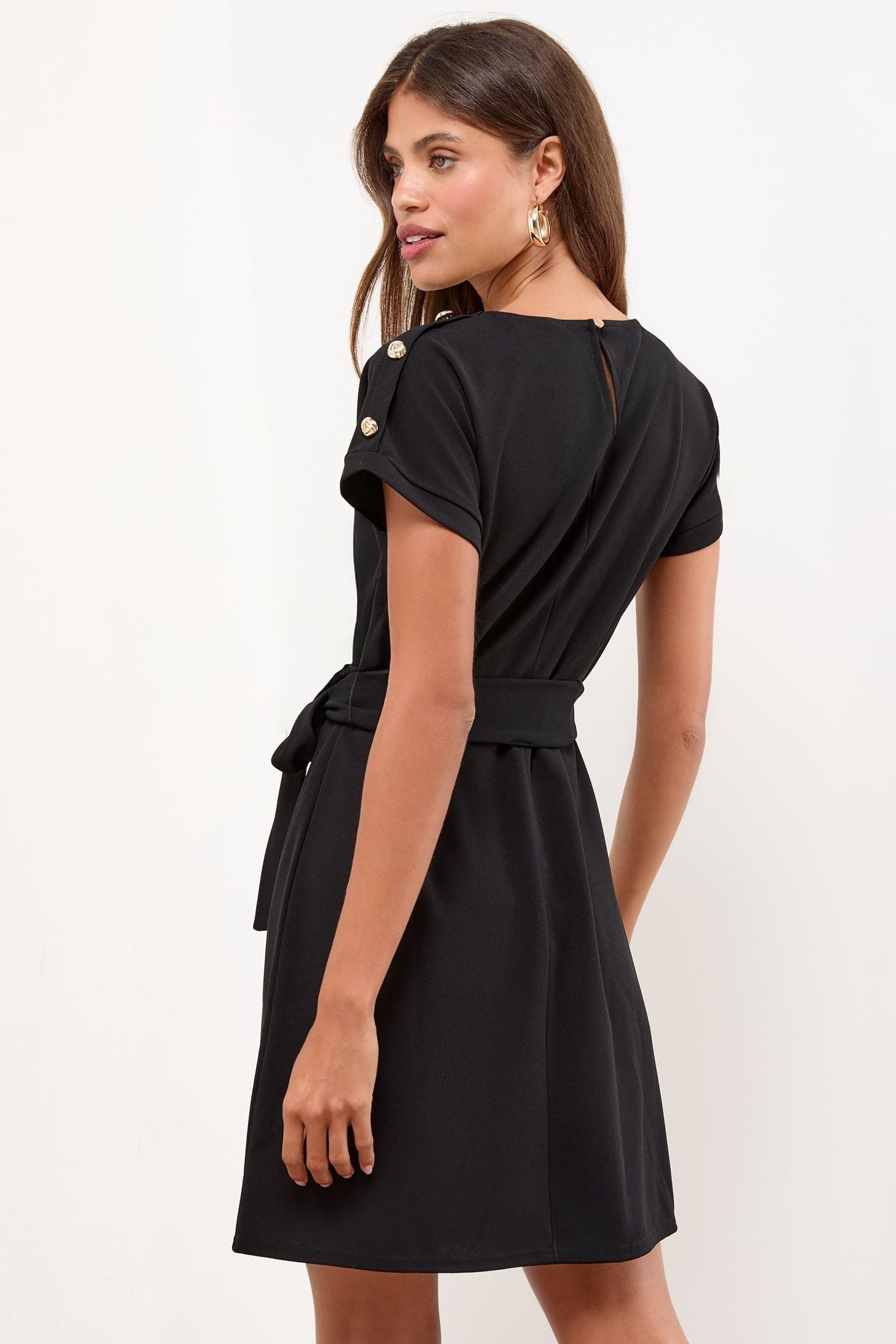 LIPSY Minikleid Lipsy Mini-Etuikleid mit Uniformknöpfen, Regular (1-tlg) günstig online kaufen