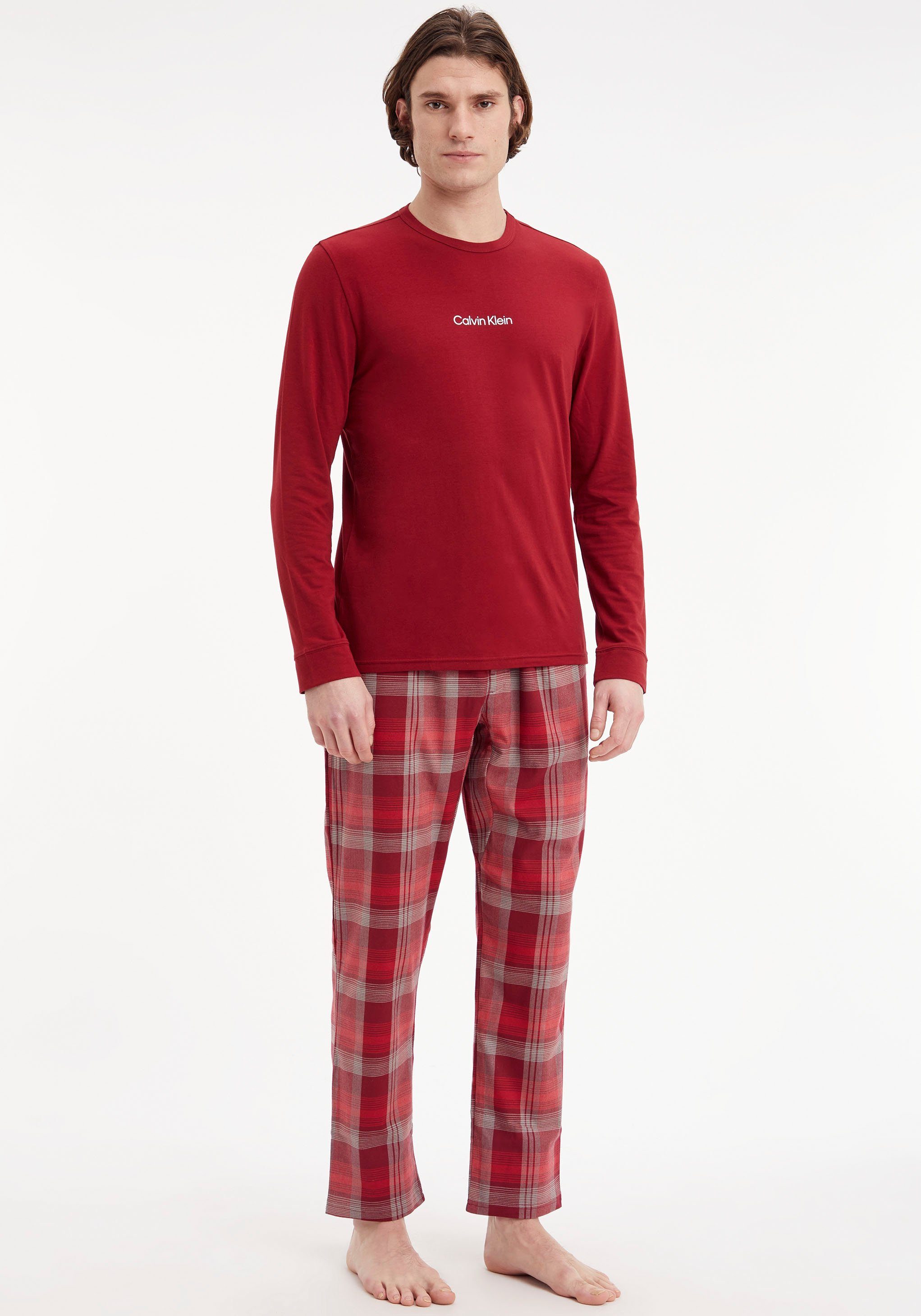 Calvin Klein Underwear Schlafanzug (2 tlg) Hose im trendigen Karodessin