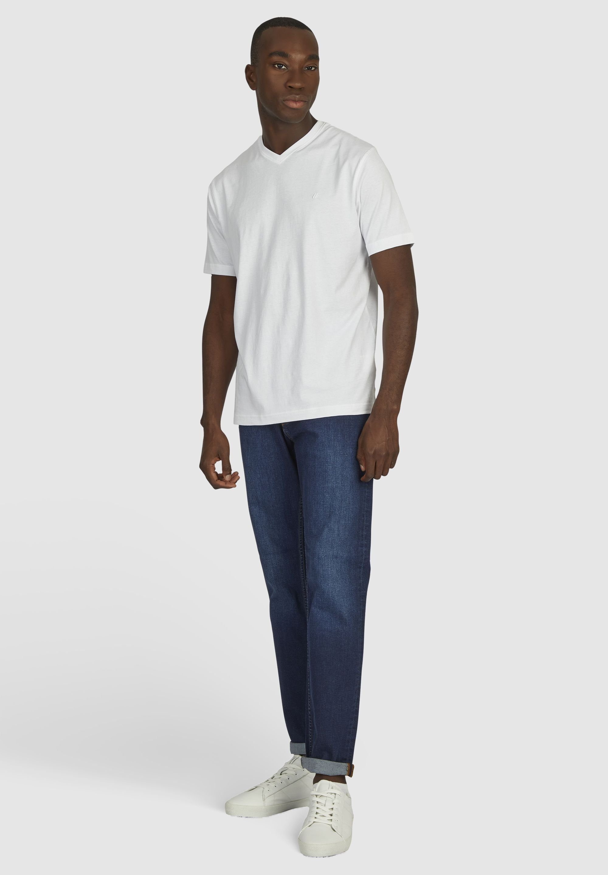 HECHTER PARIS V-Shirt white (2-tlg)