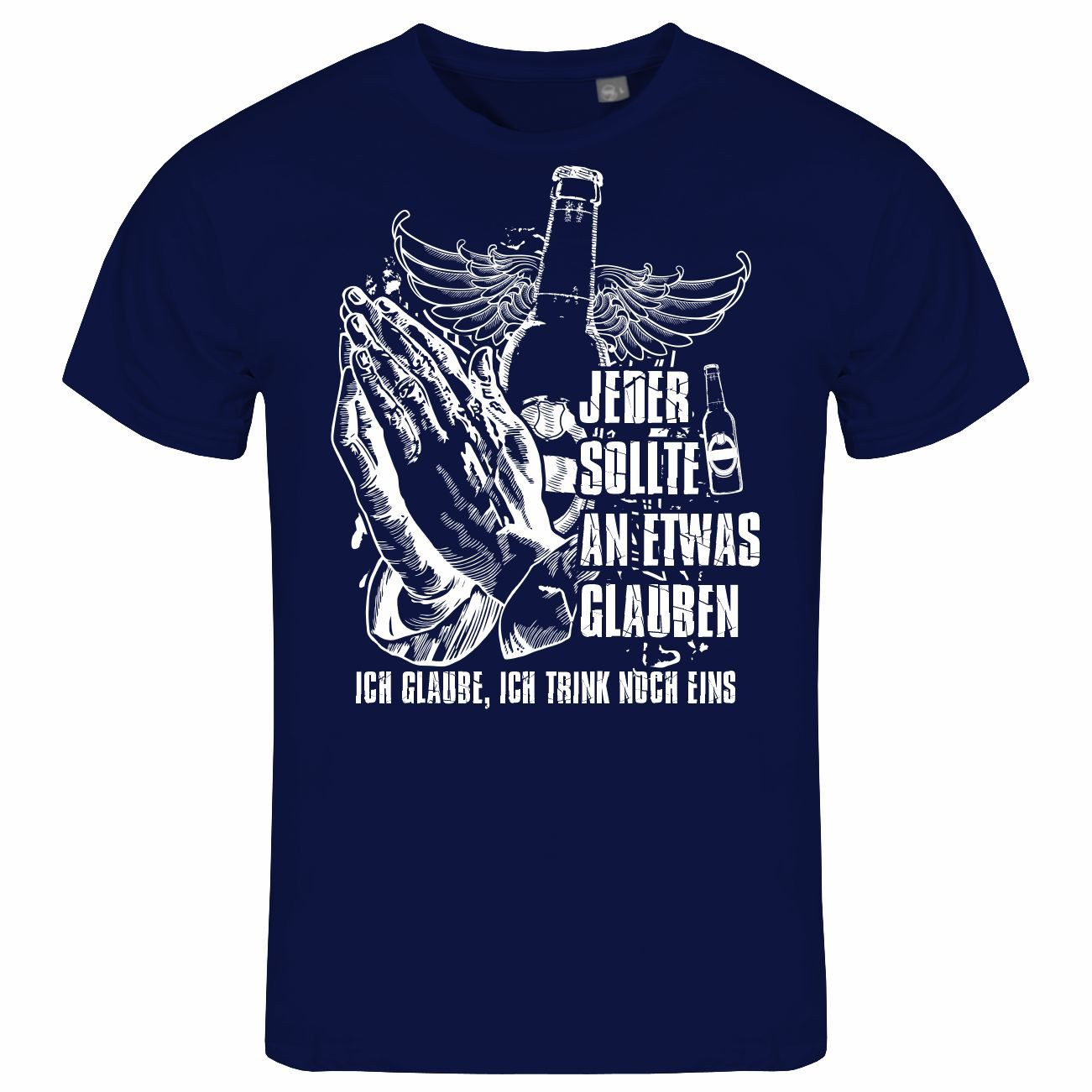 deinshirt Print-Shirt Herren T-Shirt Ich glaube günstig online kaufen