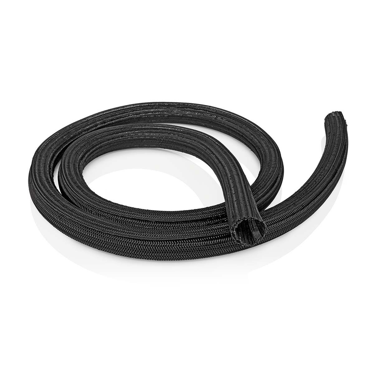 Schwarz Kabelbinder Kabelmanagementhülle, 1 Stk., Nylon, Schwarz (Nein, Nein)