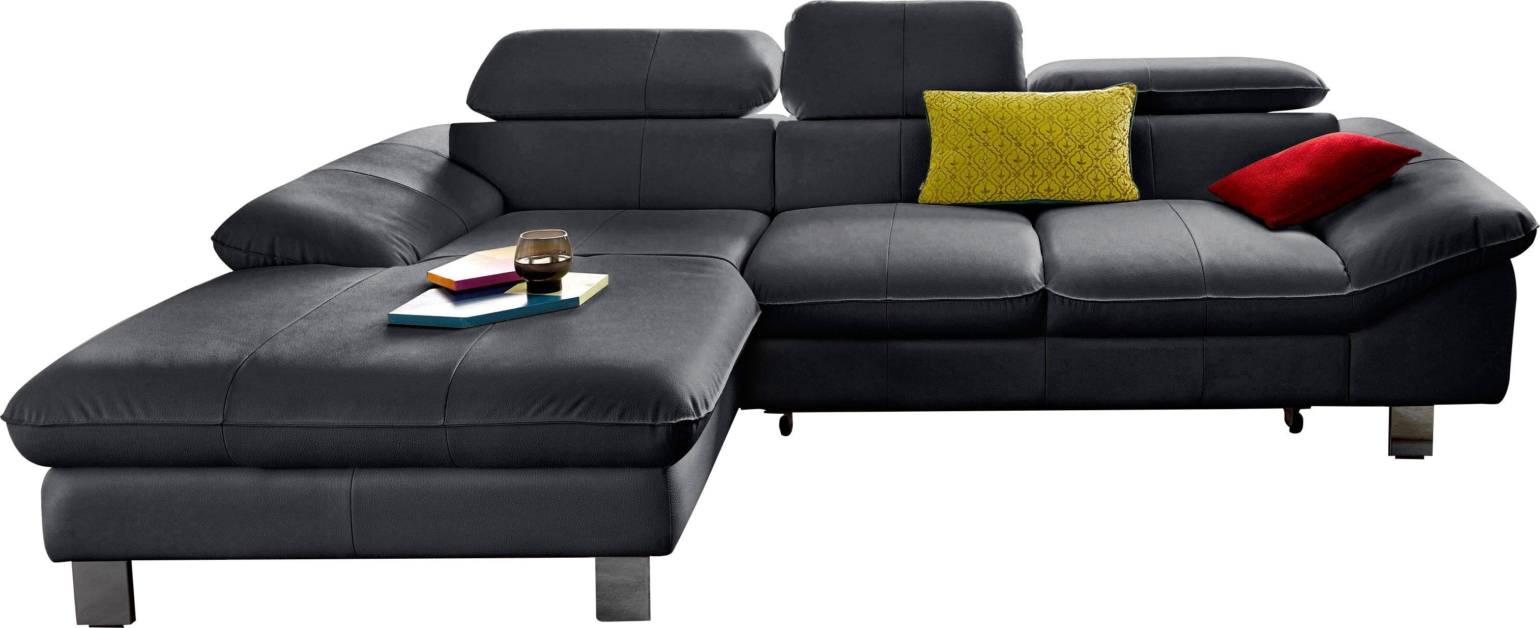 COTTA Ecksofa Driver L-Form, mit Kopfteilverstellung, wahlweise mit Bettfunktion & Bettkasten