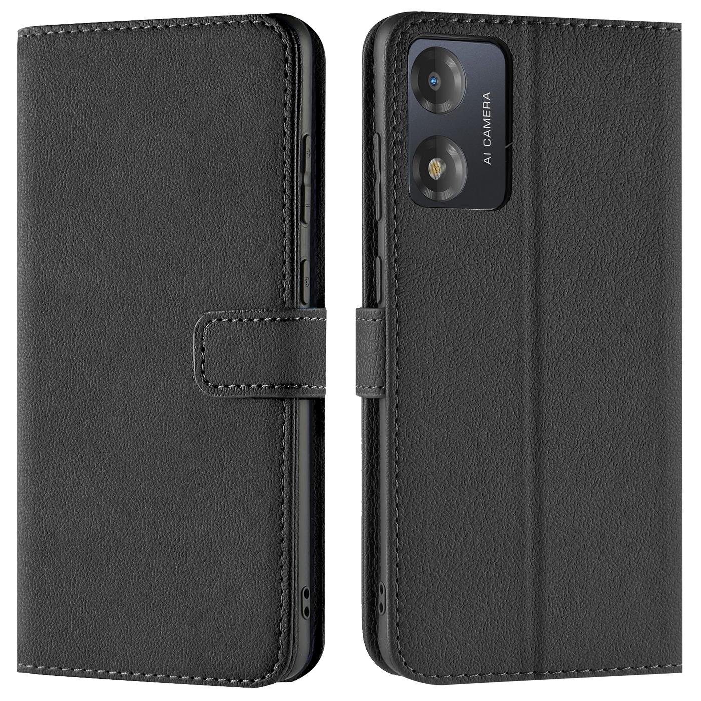 CoolGadget Handyhülle Wallet Klapp Tasche Book Case für Motorola Moto E13 6,5 Zoll, Hülle Klapphülle Flip Cover Etui Schutzhülle
