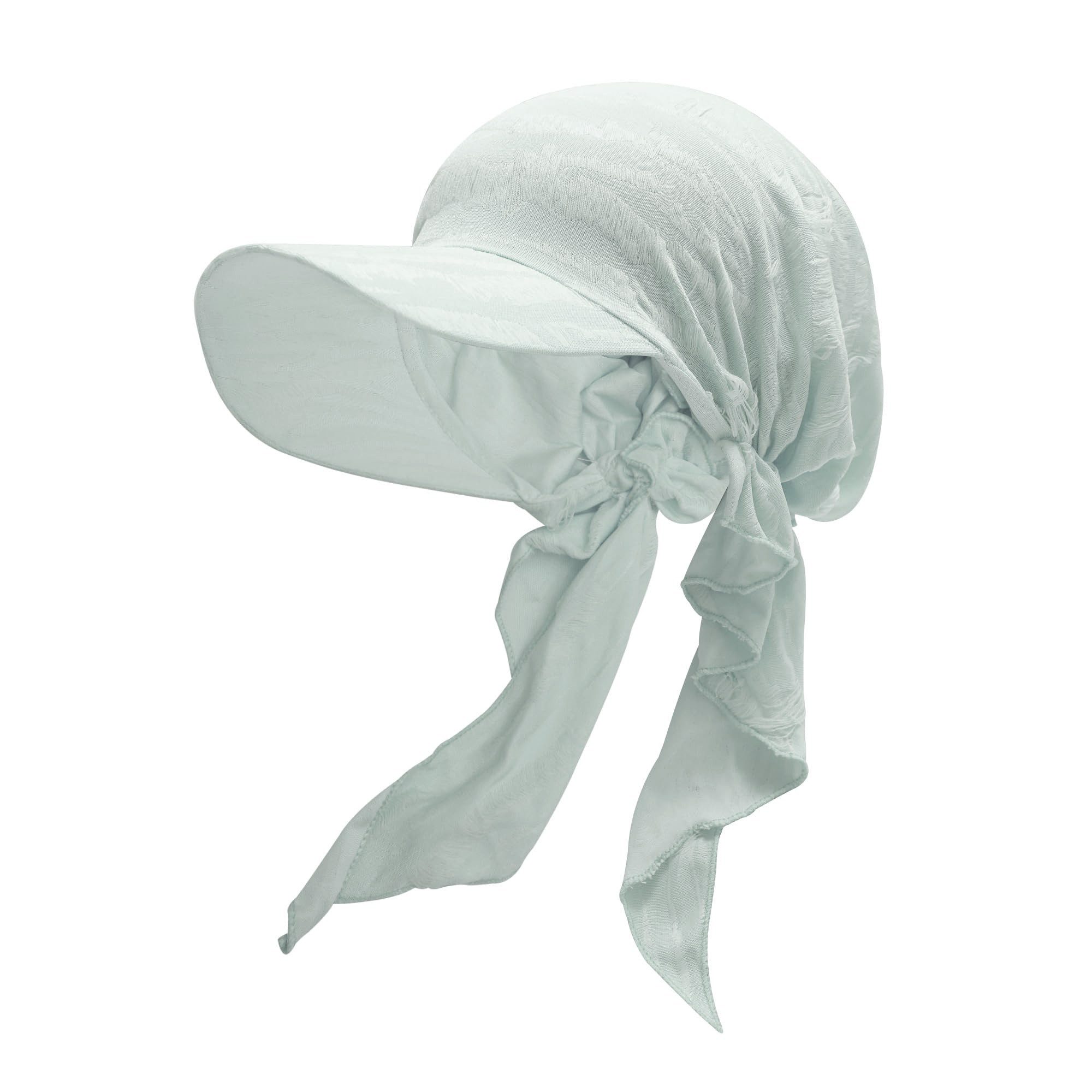 Zaewry Visor Damen Turban Mütze mit Schirm – Leichte Sommer Beanie für Haarverlust (1-St) Weiche Kopfbedeckung & Sonnenschutz für Alltag, Strand und Outdoor