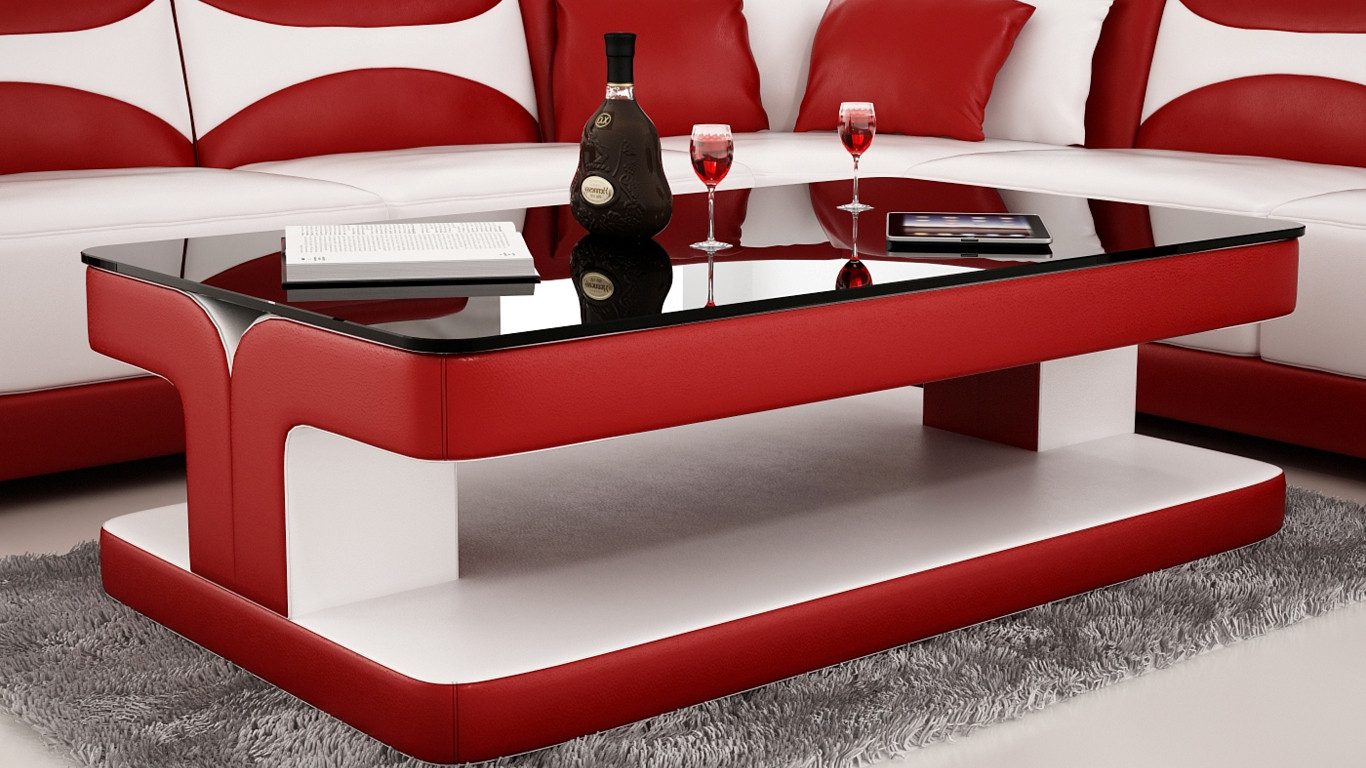 Xlmoebel Couchtisch Modern Designer Couchtisch Glastisch Tische Sofort (1-St), Hergestellt In Europa