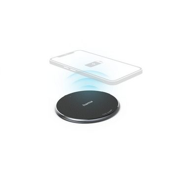 Hama Kabelloses Smartphone Ladepad schwarz, Wireless Charger 10W, edel Induktions-Ladegerät (2-tlg)