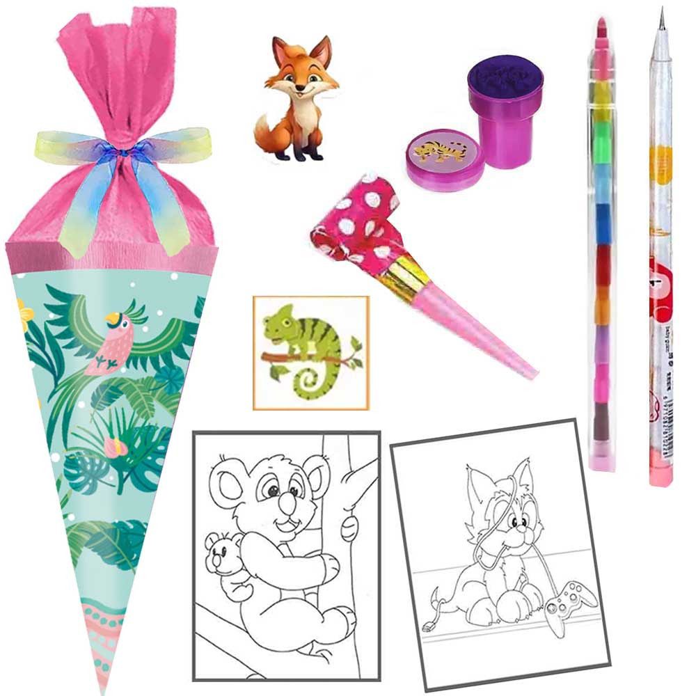 Herlitz Schultüte 15 cm gefüllt Mini Sweet Jungle