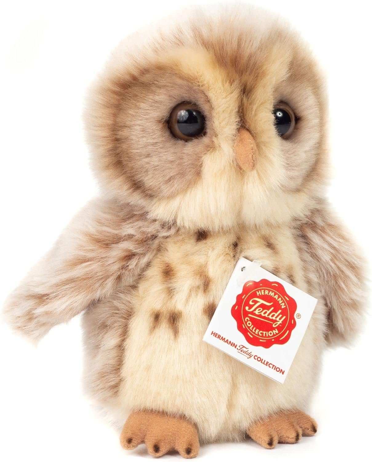 Teddy Hermann® Kuscheltier Eule hellbraun sitzend,16 cm günstig online kaufen