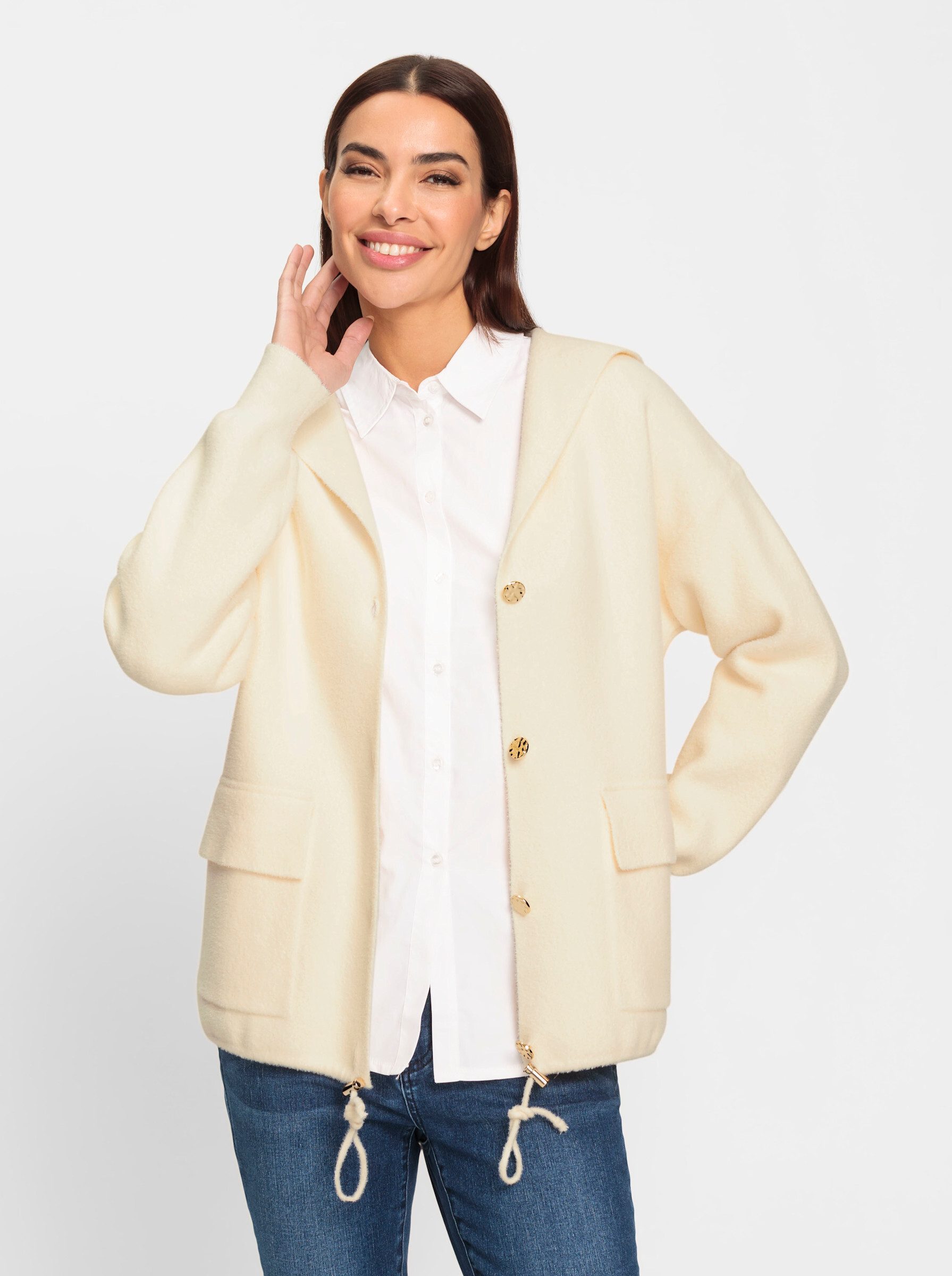heine Strickjacke Kapuzenstrickjacke günstig online kaufen