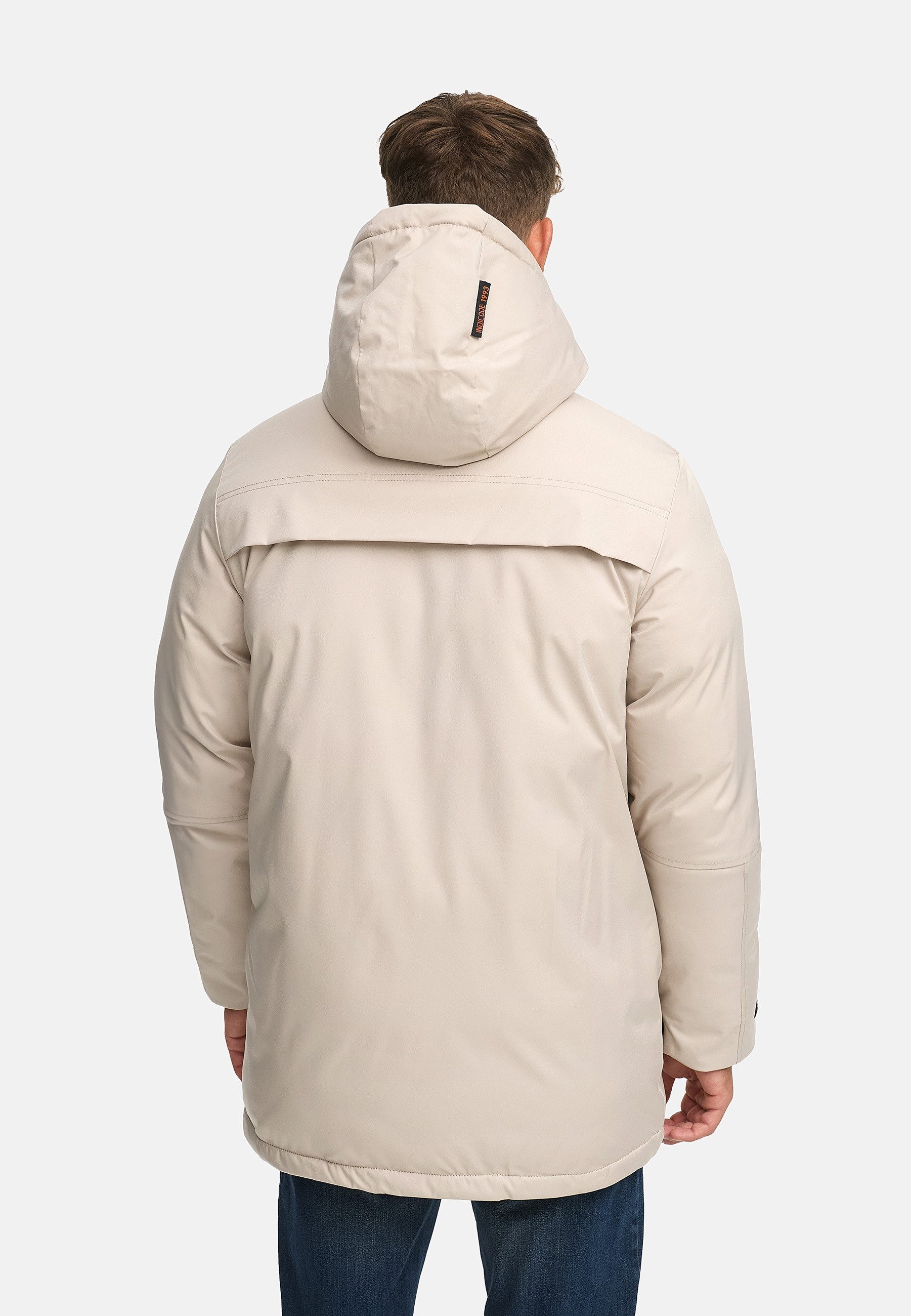 Indicode Wintermantel Herren INTardil Herrenparka Herrenjacke mit Kapuze und Innentaschen