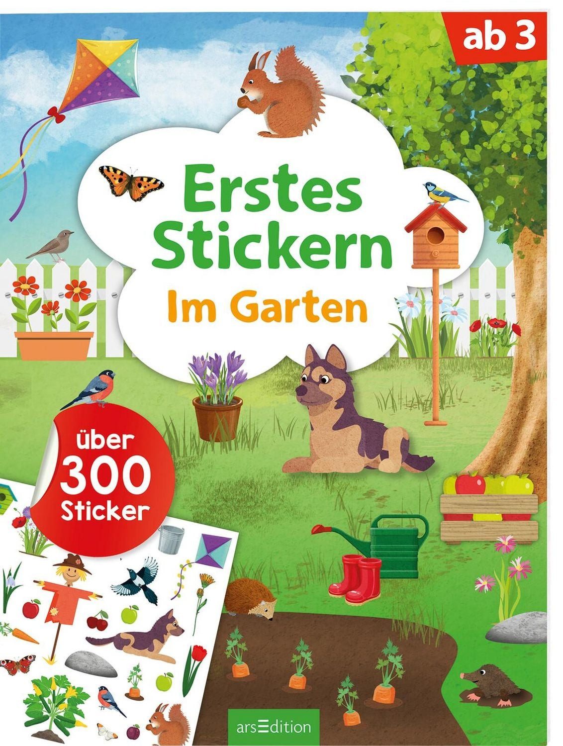 Erstes Stickern – Im Garten / diverse
