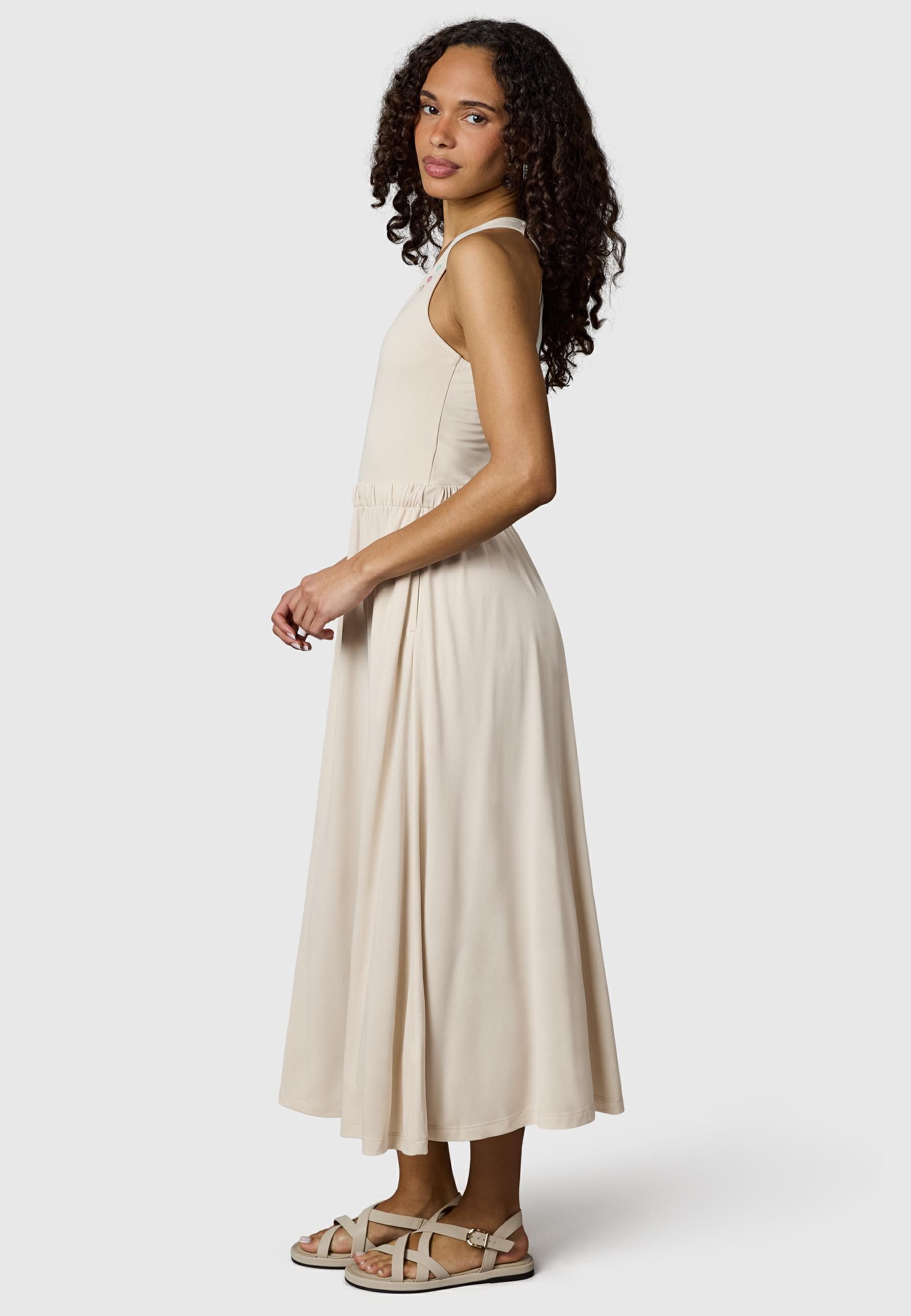 Ragwear Shirtkleid Mauglia YOUMODO Sommerkleid mit Trägern und Taillenzugband