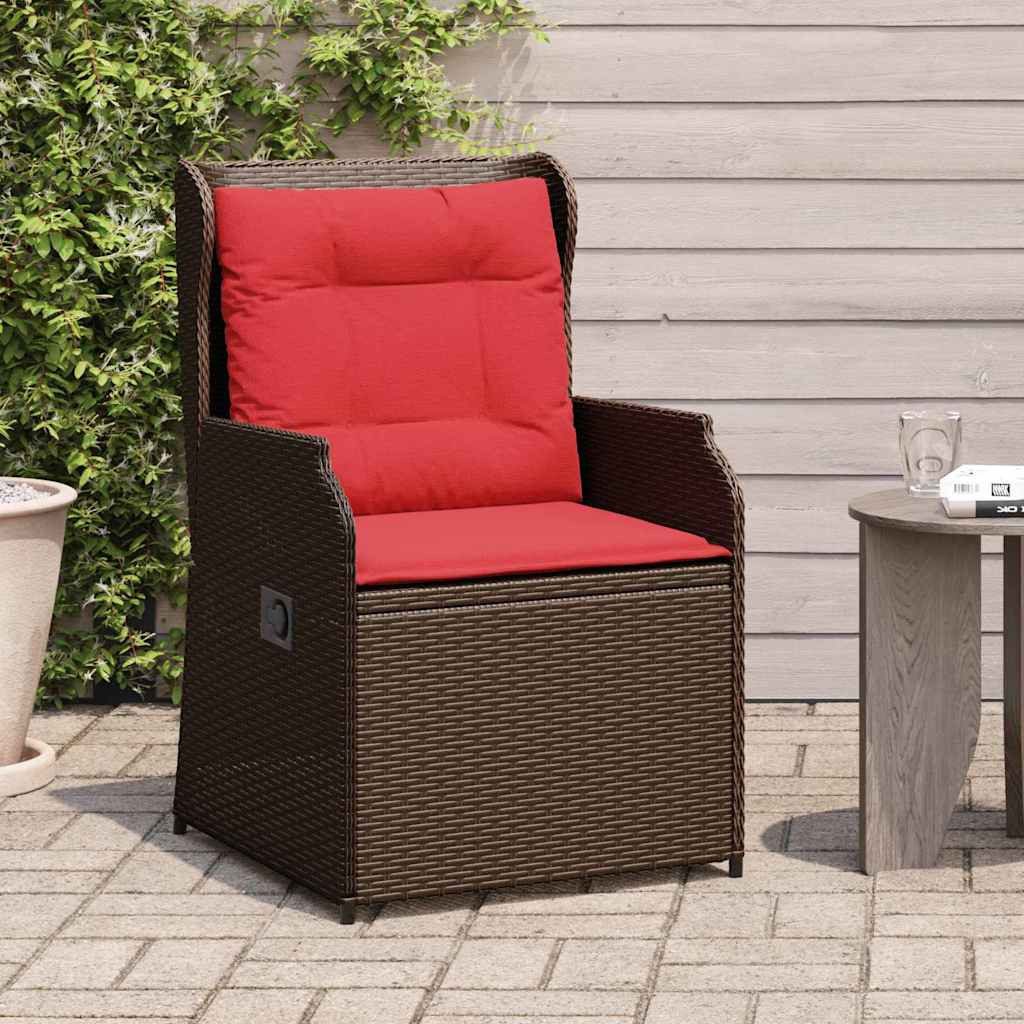 vidaXL Gartenlounge-Set Gartenbank 2 pcs Braun Poly-Rattan, (2-tlg)
