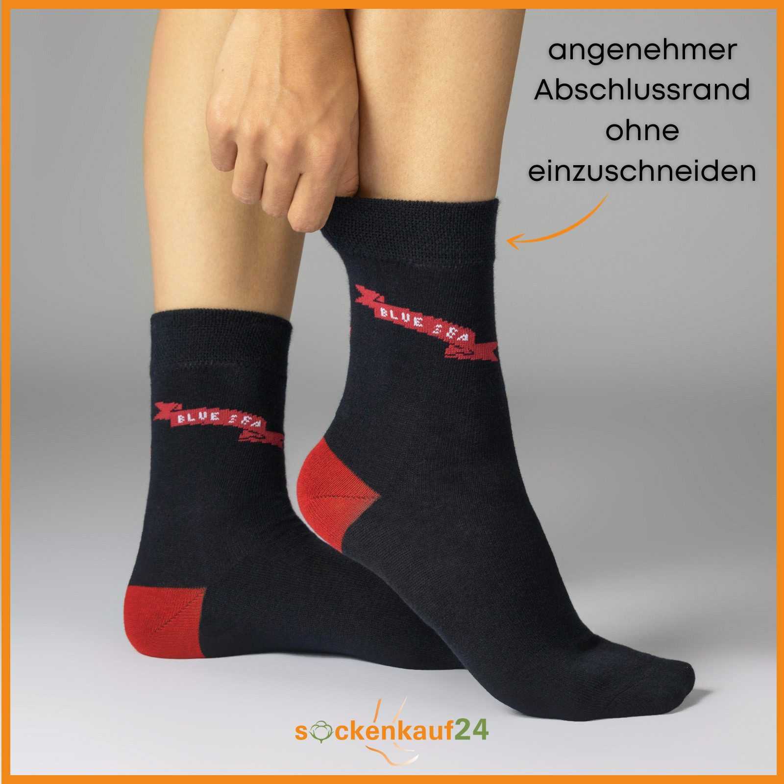 sockenkauf24 Basicsocken 10 Paar Damen Socken Mehrfarbig Streifen Punkte (34857, 39-42) Herzen Maritim Baumwolle