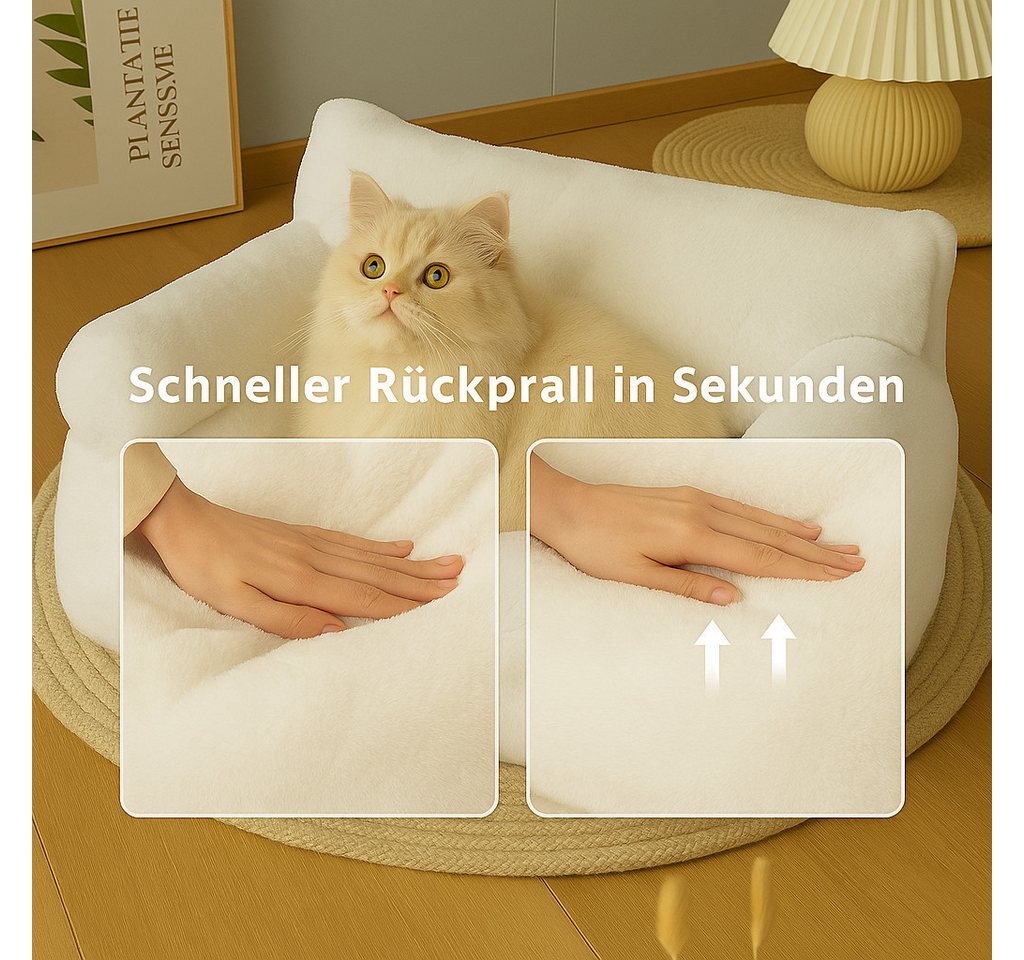 Thumbnail - Roxlin Katzenliege Roxlin Katzenbett Sofa flauschig & waschbar, rutschfest