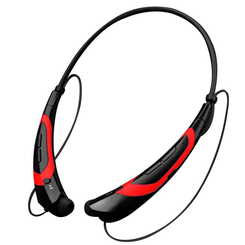 Jormftte Bluetooth-Kopfhörer,Nackenbügel-Headset In-Ear-Kopfhörer,  Einziehbare Ohrhörer und einfacher Transport
