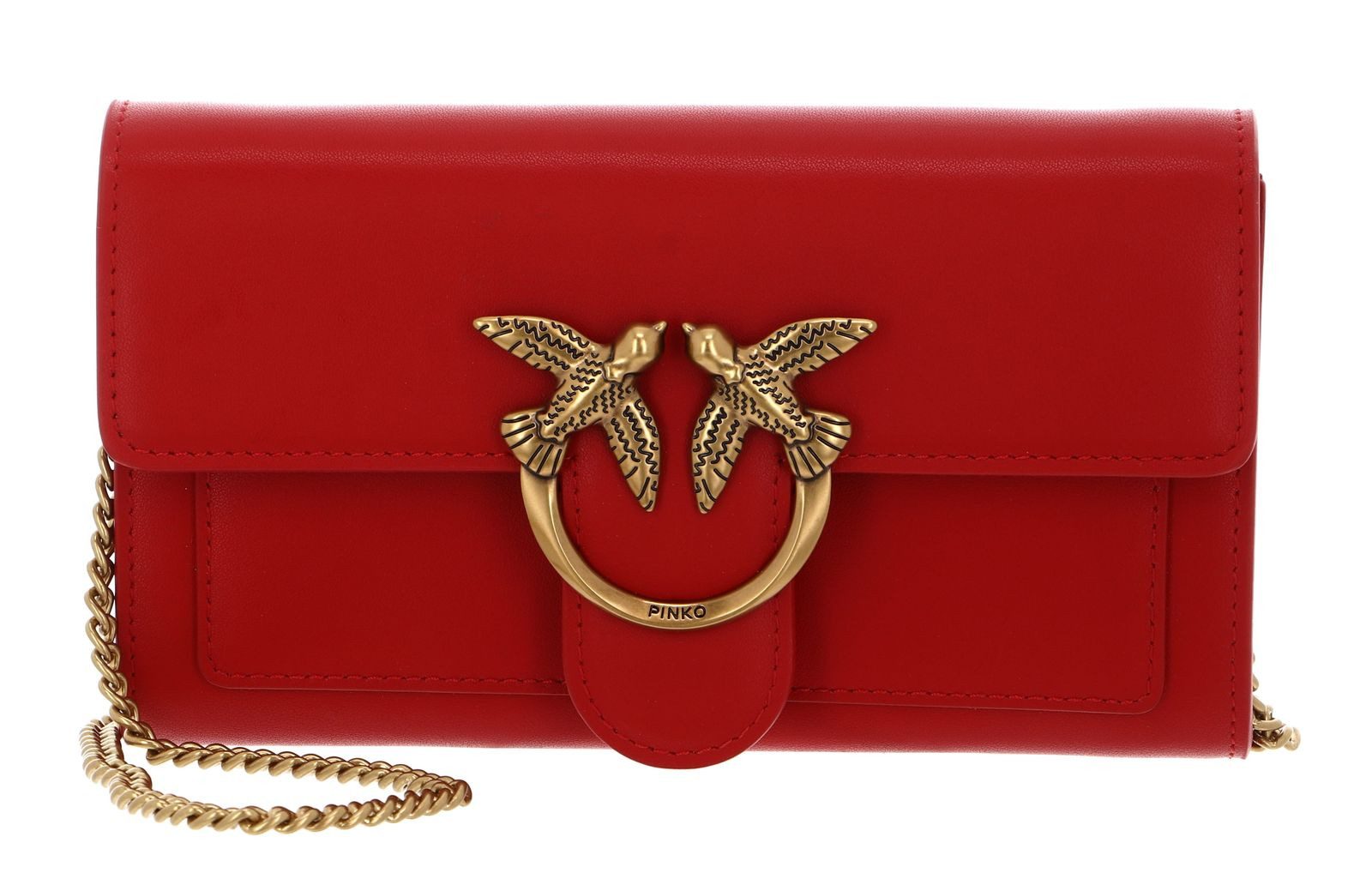 PINKO Umhängetasche Wallet C, aus echtem Rindsleder