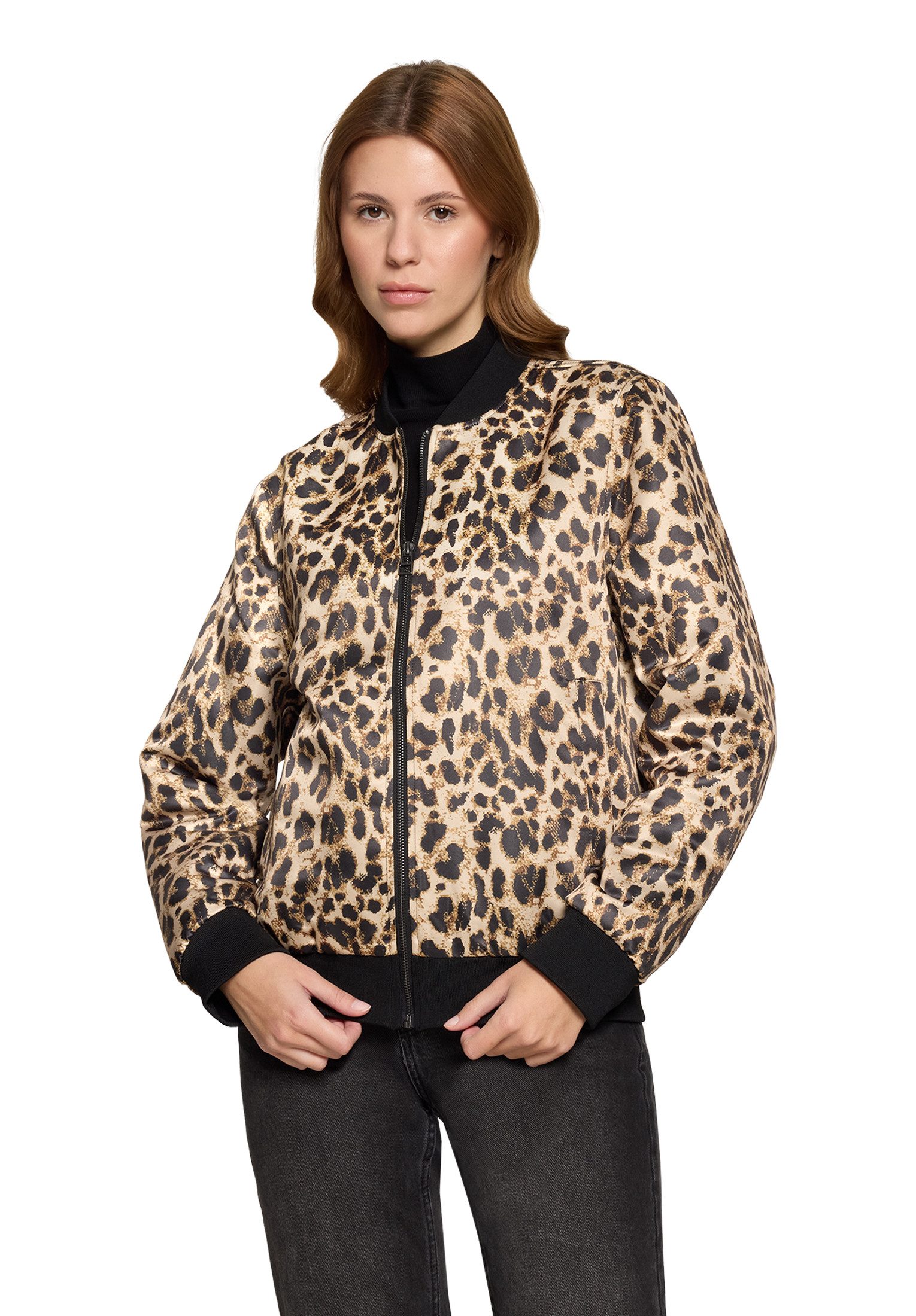 Amber & June Blouson Damen mit Stehkragen