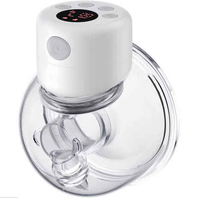iceagle Elektrische Milchpumpe Milchpumpe Elektrisch S12 Freihändige Geräuscharm 2 Modi 24-mm-Flansch, set, Milchpumpe Elektrisch S12*1, 180 ml Babyflasche